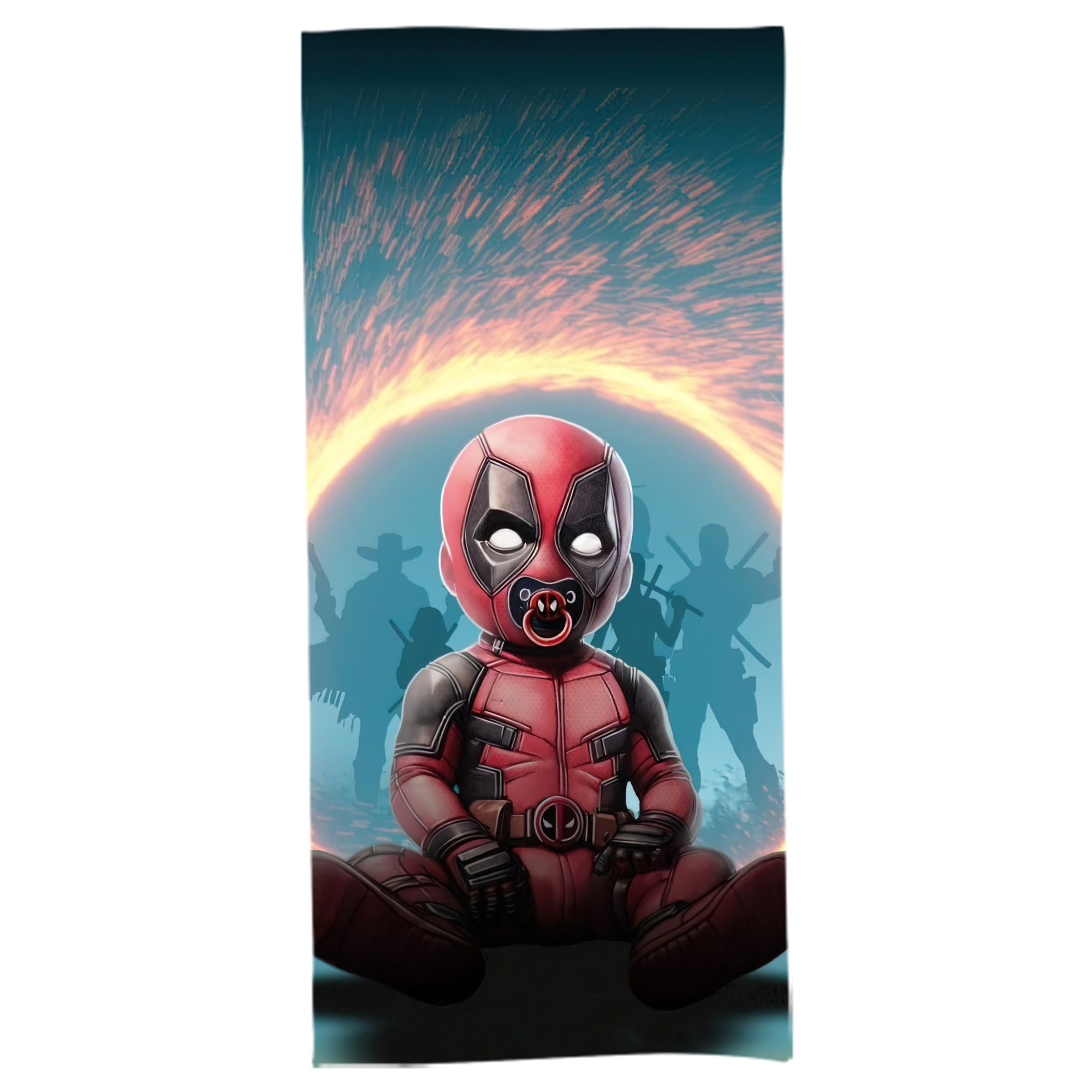 （画像用） Deadpool デッドプール 大判バスタオル 70×140cm 吸水速乾 柔らかい肌触り
