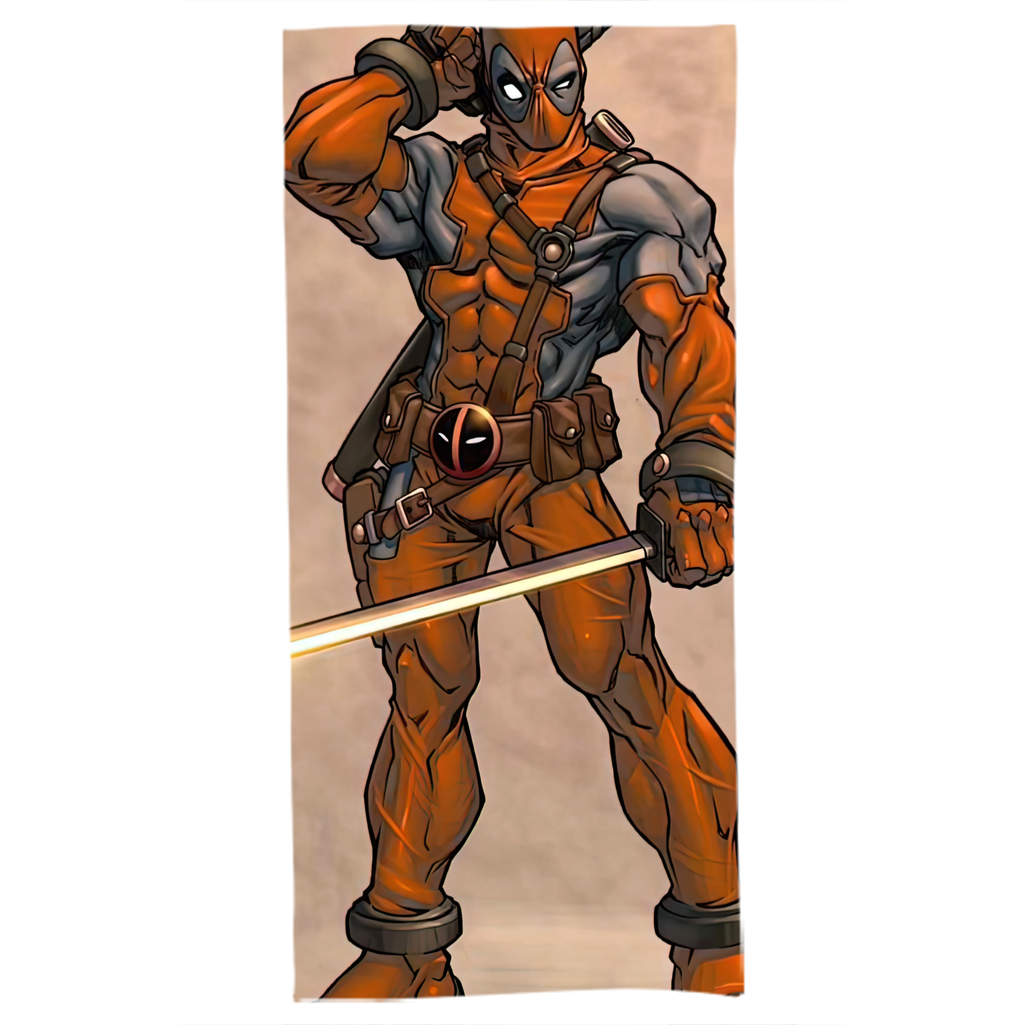 （画像用） Deadpool デッドプール 大判バスタオル 70×140cm 吸水速乾 柔らかい肌触り