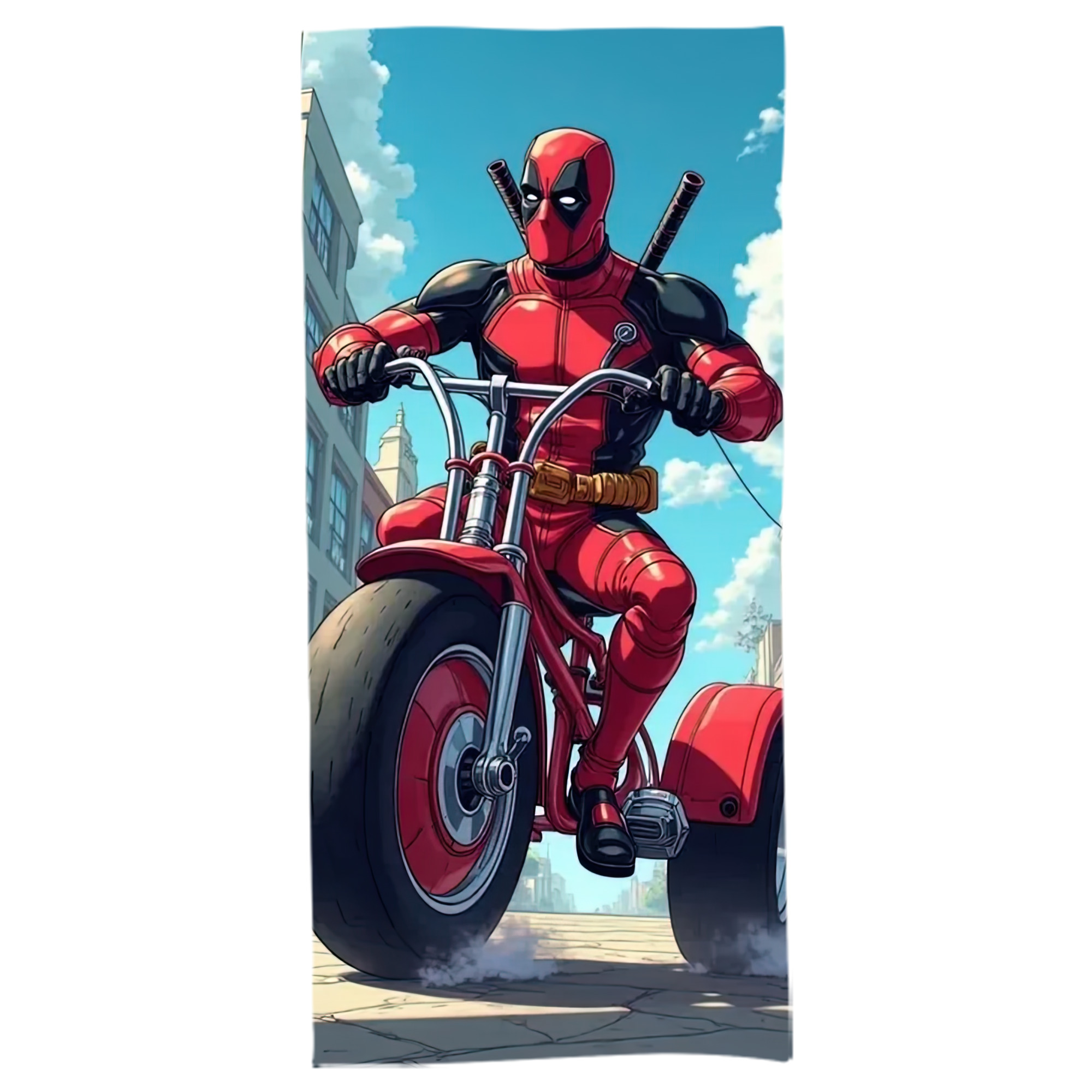 （画像用） Deadpool デッドプール 大判バスタオル 70×140cm 吸水速乾 柔らかい肌触り