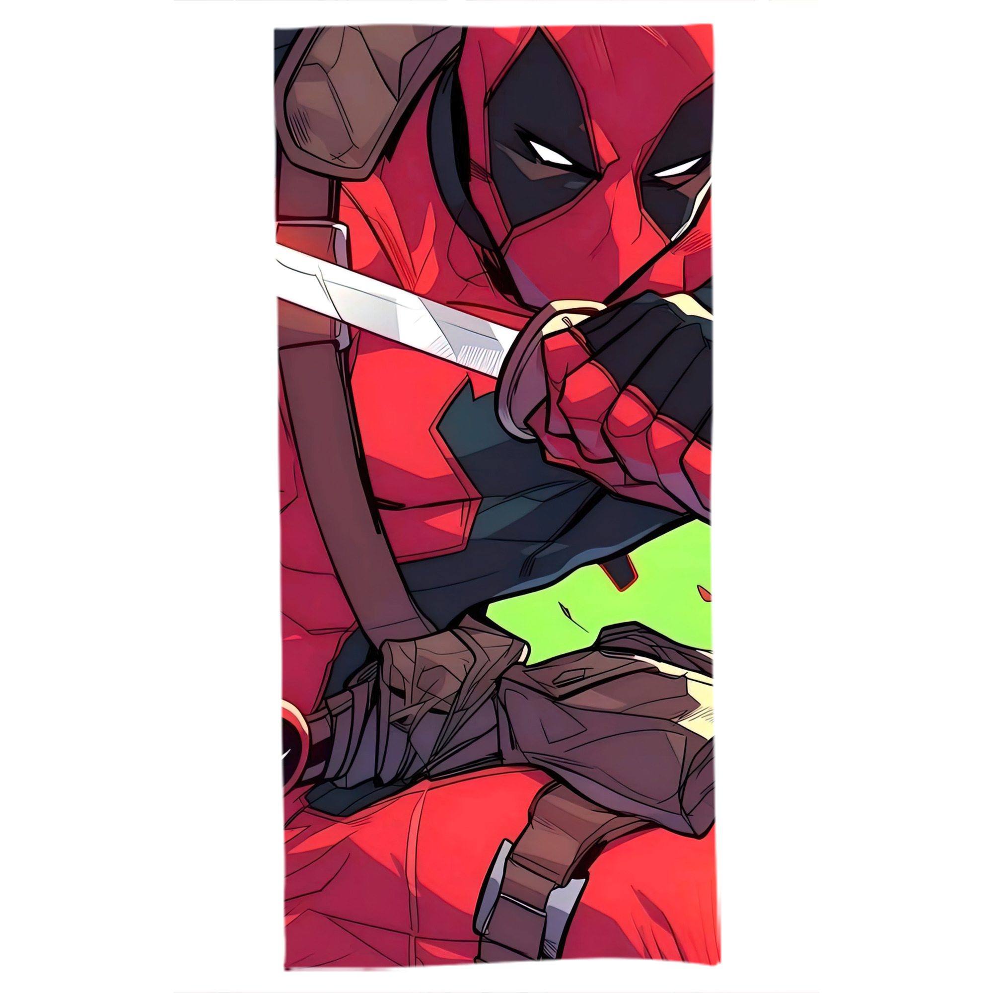 （画像用） Deadpool デッドプール 大判バスタオル 70×140cm 吸水速乾 柔らかい肌触り