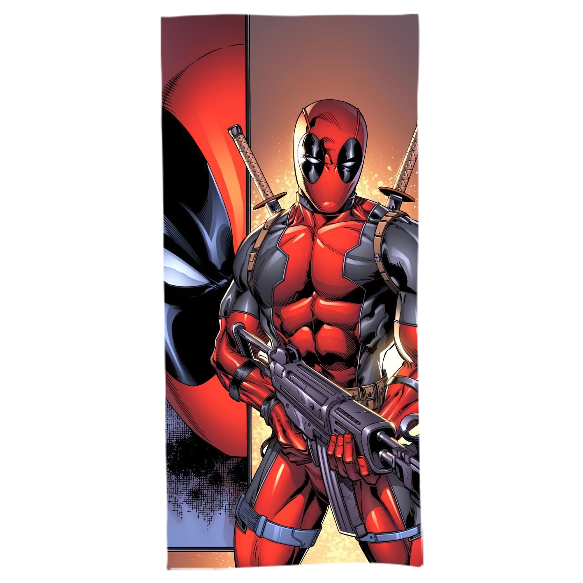 （画像用） Deadpool デッドプール 大判バスタオル 70×140cm 吸水速乾 柔らかい肌触り