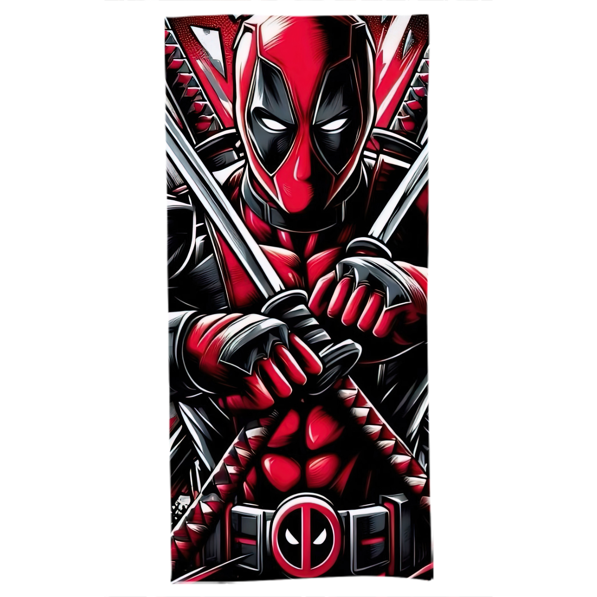 （画像用） Deadpool デッドプール 大判バスタオル 70×140cm 吸水速乾 柔らかい肌触り