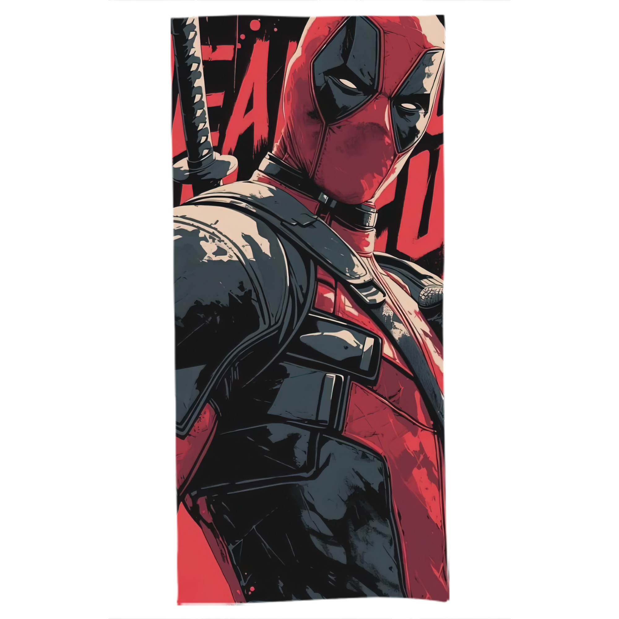 （画像用） Deadpool デッドプール 大判バスタオル 70×140cm 吸水速乾 柔らかい肌触り