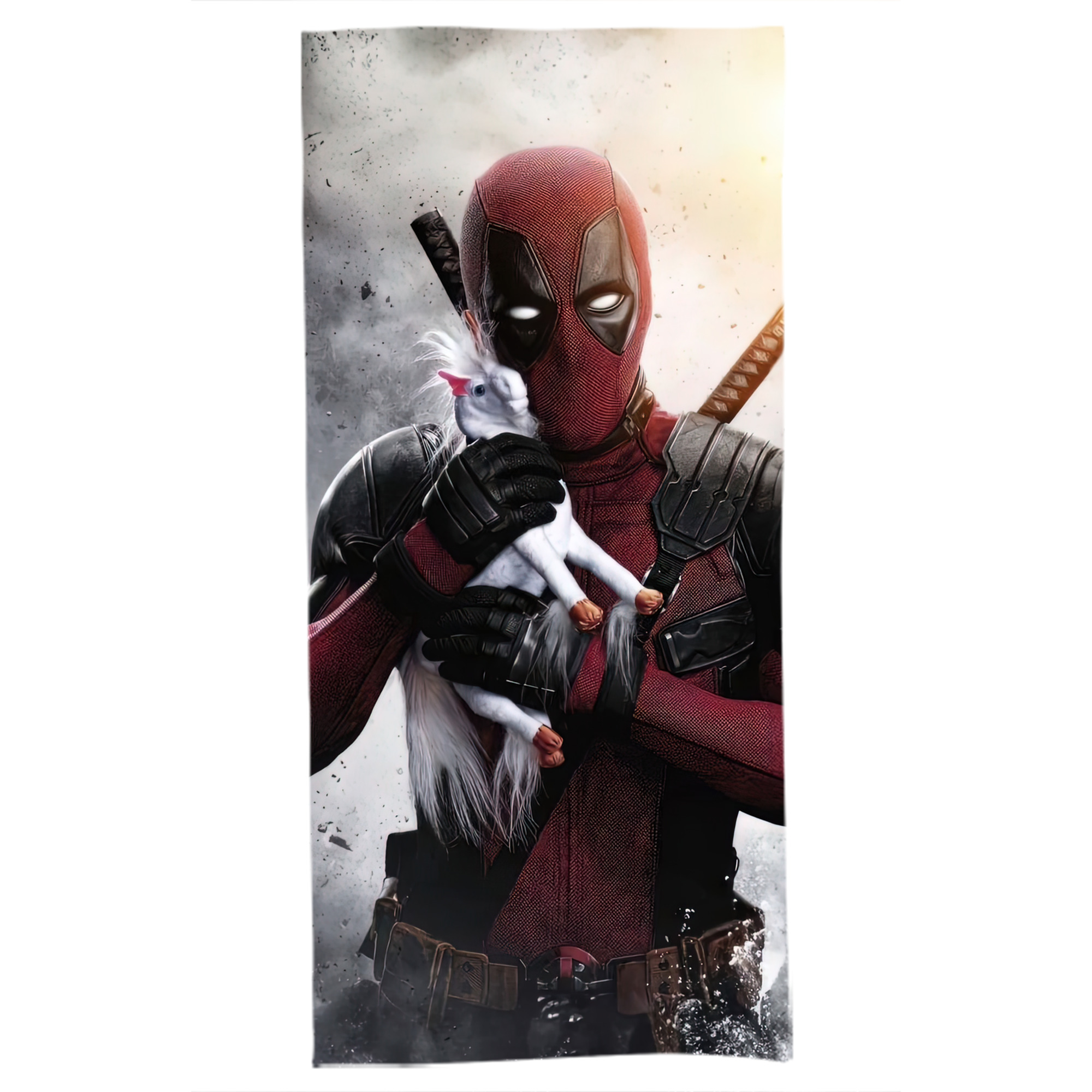 （画像用） Deadpool デッドプール 大判バスタオル 70×140cm 吸水速乾 柔らかい肌触り