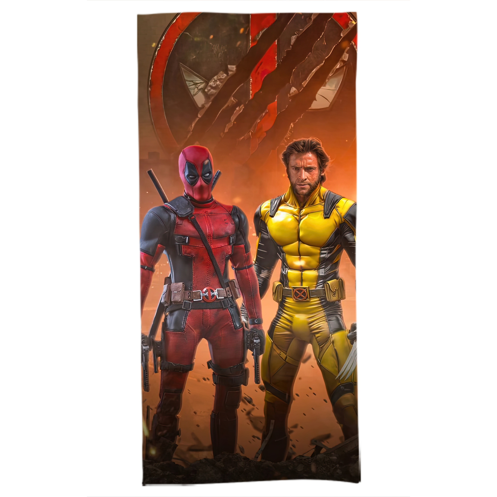 （画像用） Deadpool デッドプール 大判バスタオル 70×140cm 吸水速乾 柔らかい肌触り