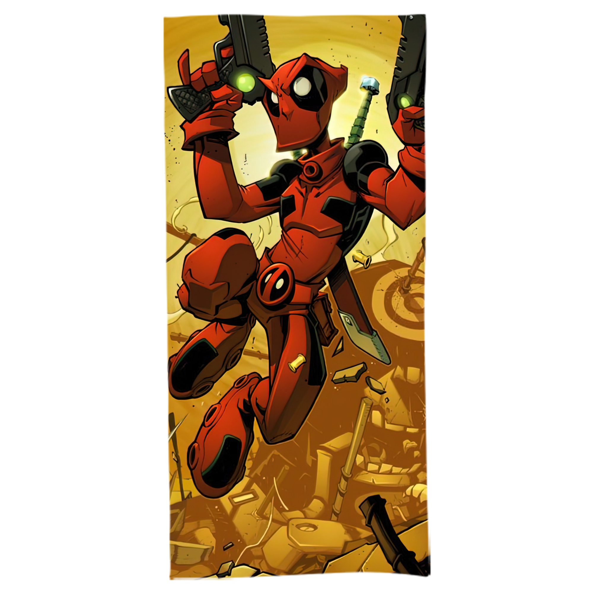 （画像用） Deadpool デッドプール 大判バスタオル 70×140cm 吸水速乾 柔らかい肌触り