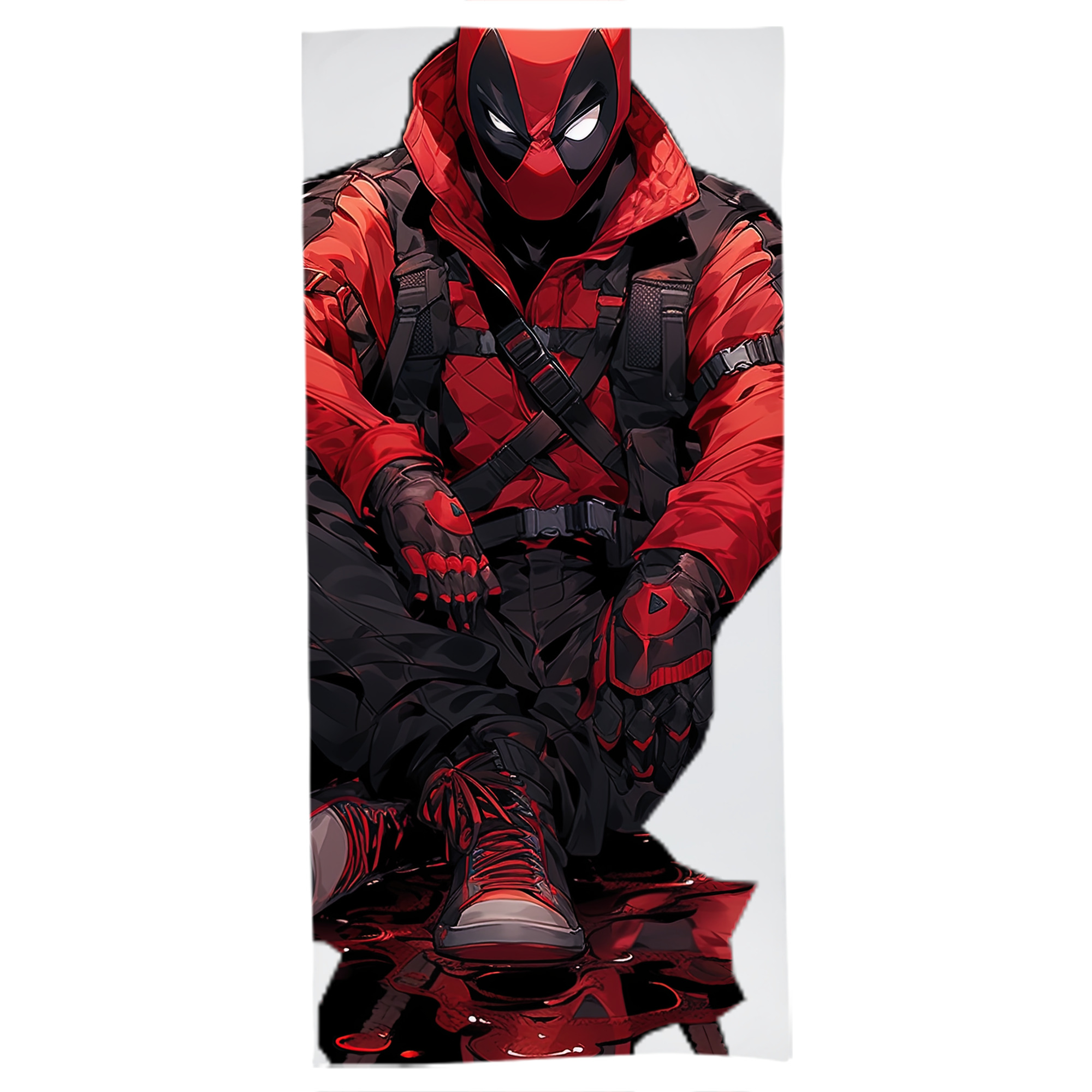 （画像用） Deadpool デッドプール 大判バスタオル 70×140cm 吸水速乾 柔らかい肌触り