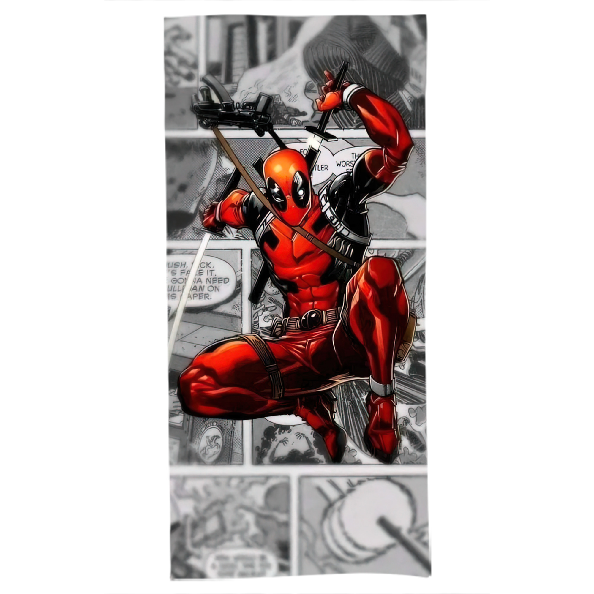 （画像用） Deadpool デッドプール 大判バスタオル 70×140cm 吸水速乾 柔らかい肌触り