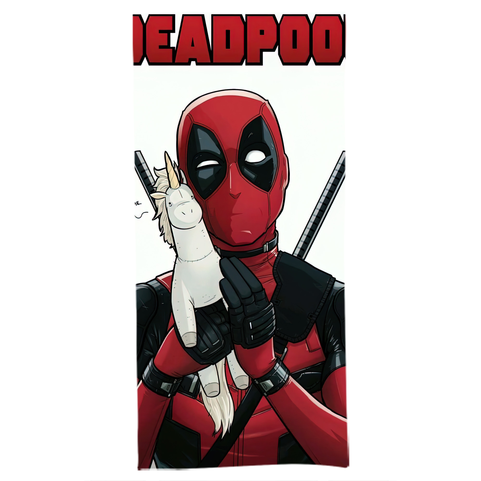 （画像用） Deadpool デッドプール 大判バスタオル 70×140cm 吸水速乾 柔らかい肌触り