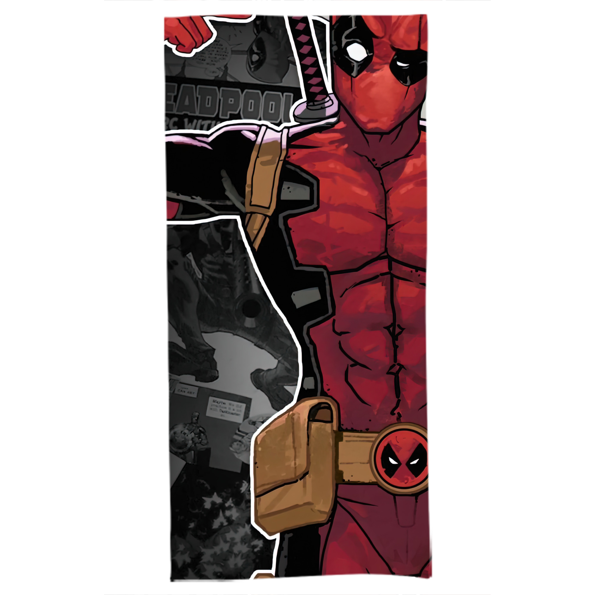（画像用） Deadpool デッドプール 大判バスタオル 70×140cm 吸水速乾 柔らかい肌触り
