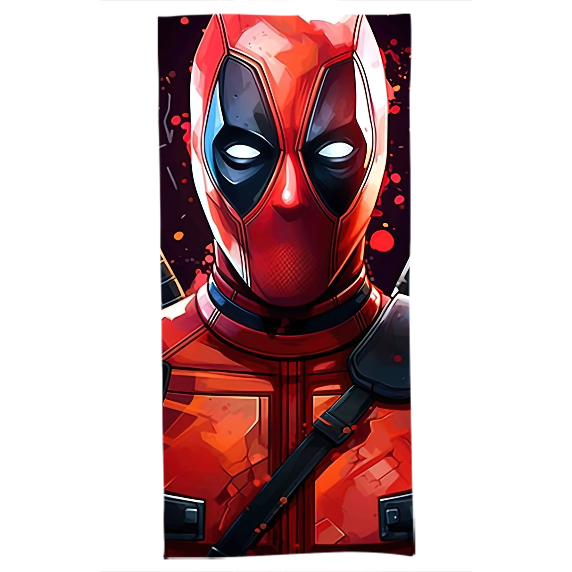 （画像用） Deadpool デッドプール 大判バスタオル 70×140cm 吸水速乾 柔らかい肌触り