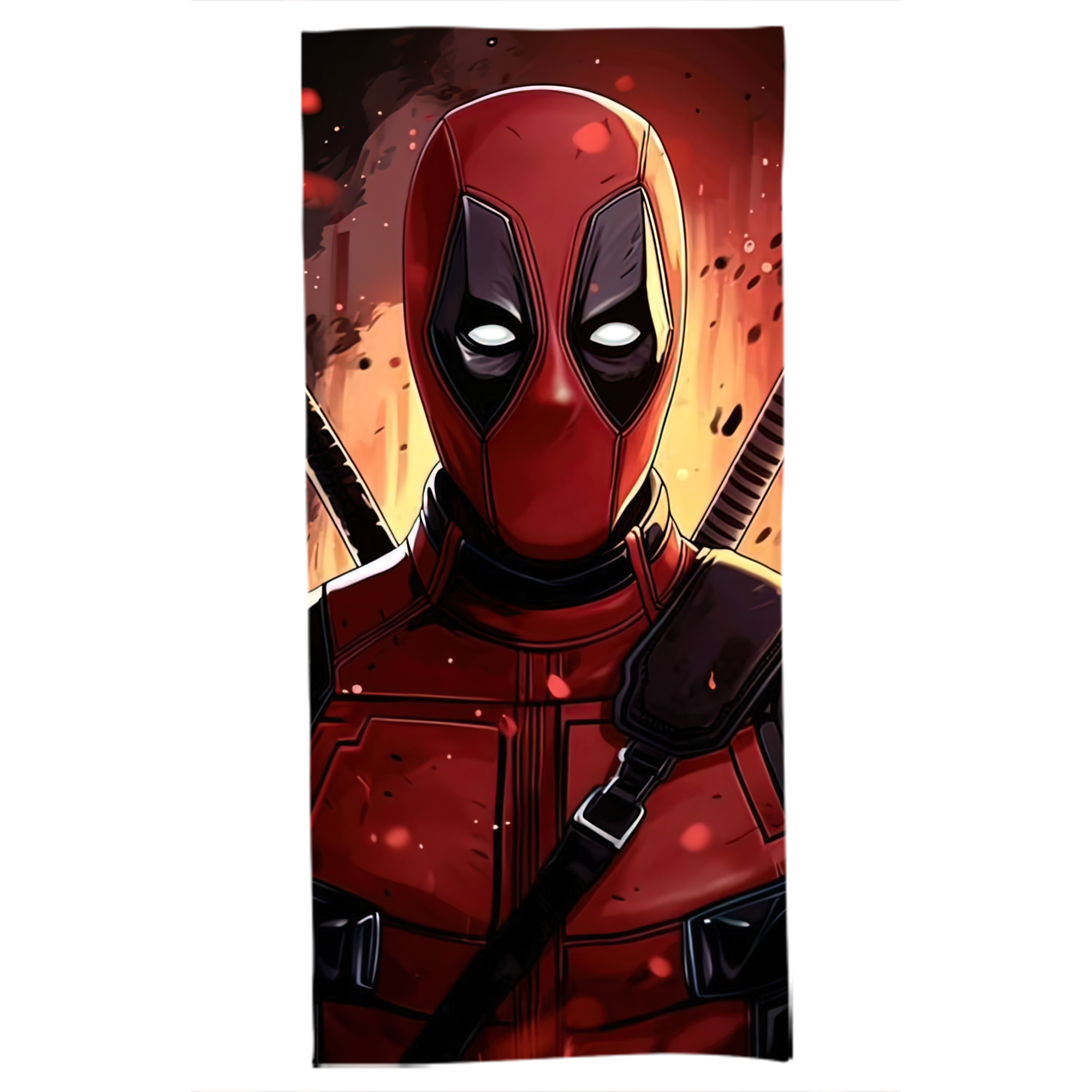 （画像用） Deadpool デッドプール 大判バスタオル 70×140cm 吸水速乾 柔らかい肌触り