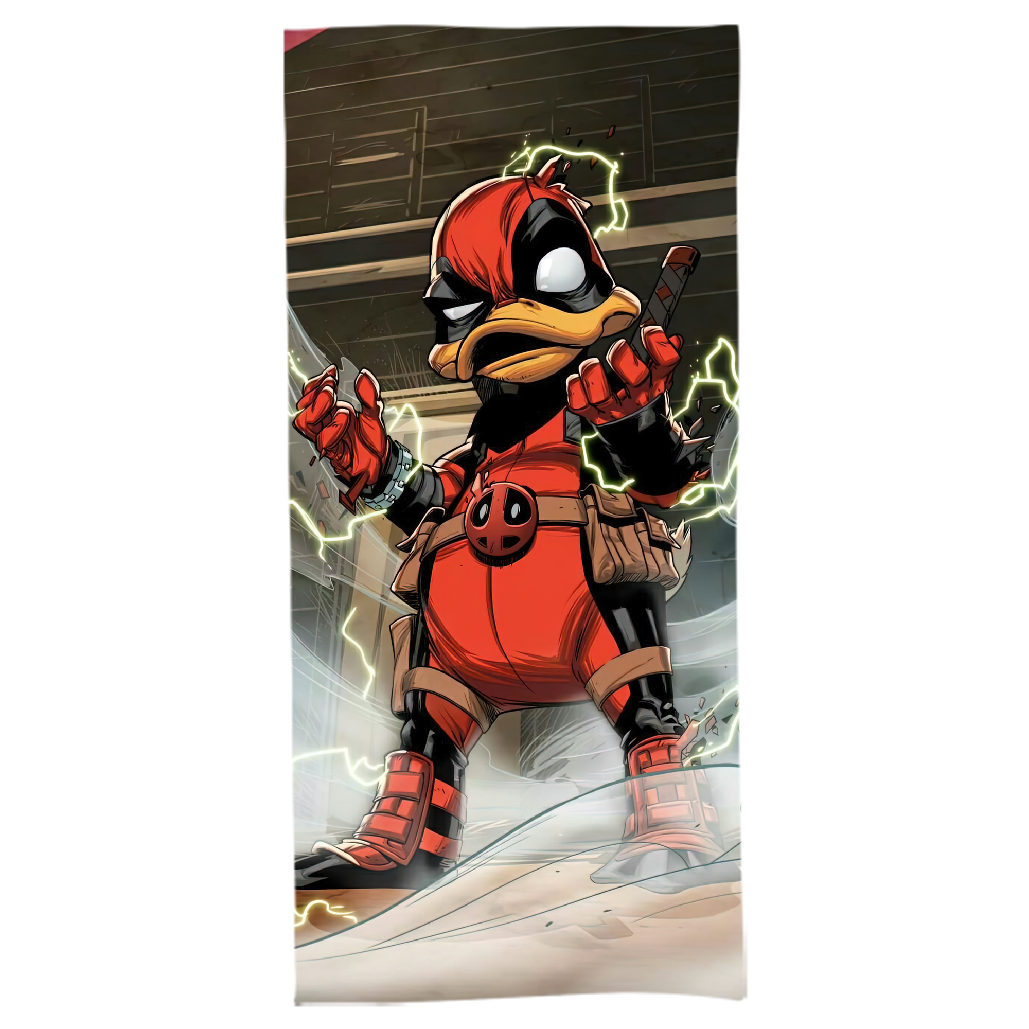 （画像用） Deadpool デッドプール 大判バスタオル 70×140cm 吸水速乾 柔らかい肌触り
