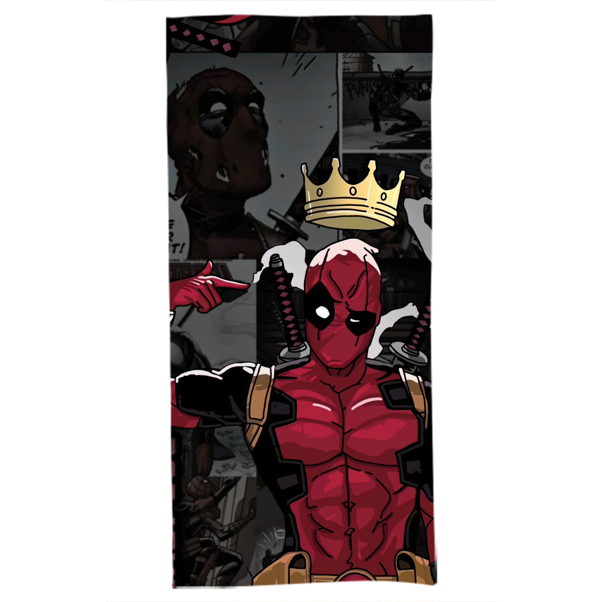（画像用） Deadpool デッドプール 大判バスタオル 70×140cm 吸水速乾 柔らかい肌触り