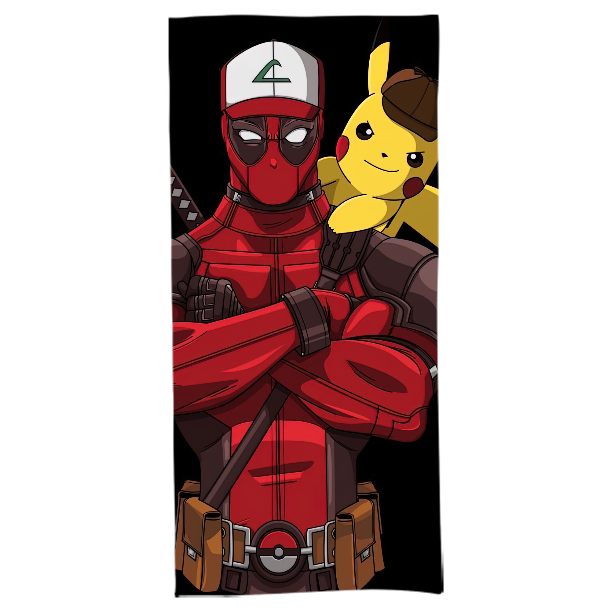 （画像用） Deadpool デッドプール 大判バスタオル 70×140cm 吸水速乾 柔らかい肌触り