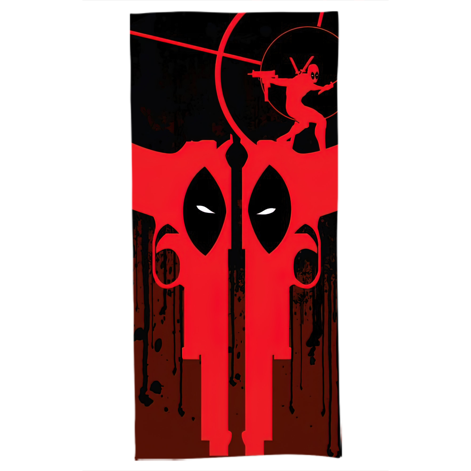 （画像用） Deadpool デッドプール 大判バスタオル 70×140cm 吸水速乾 柔らかい肌触り