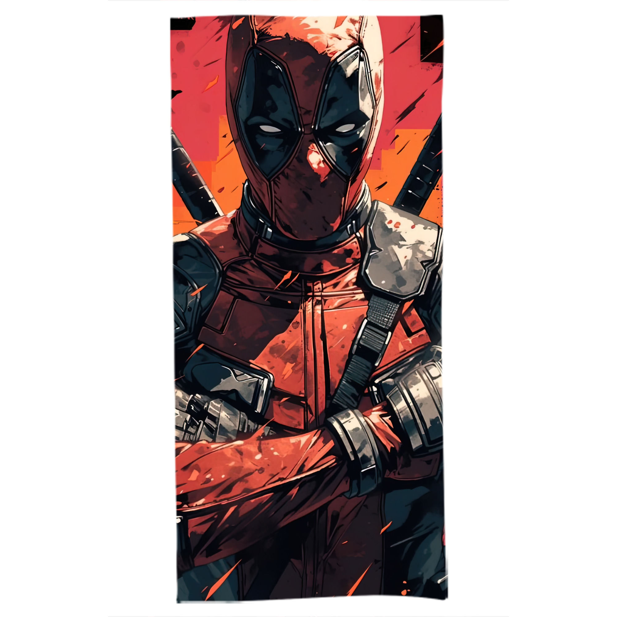 （画像用） Deadpool デッドプール 大判バスタオル 70×140cm 吸水速乾 柔らかい肌触り