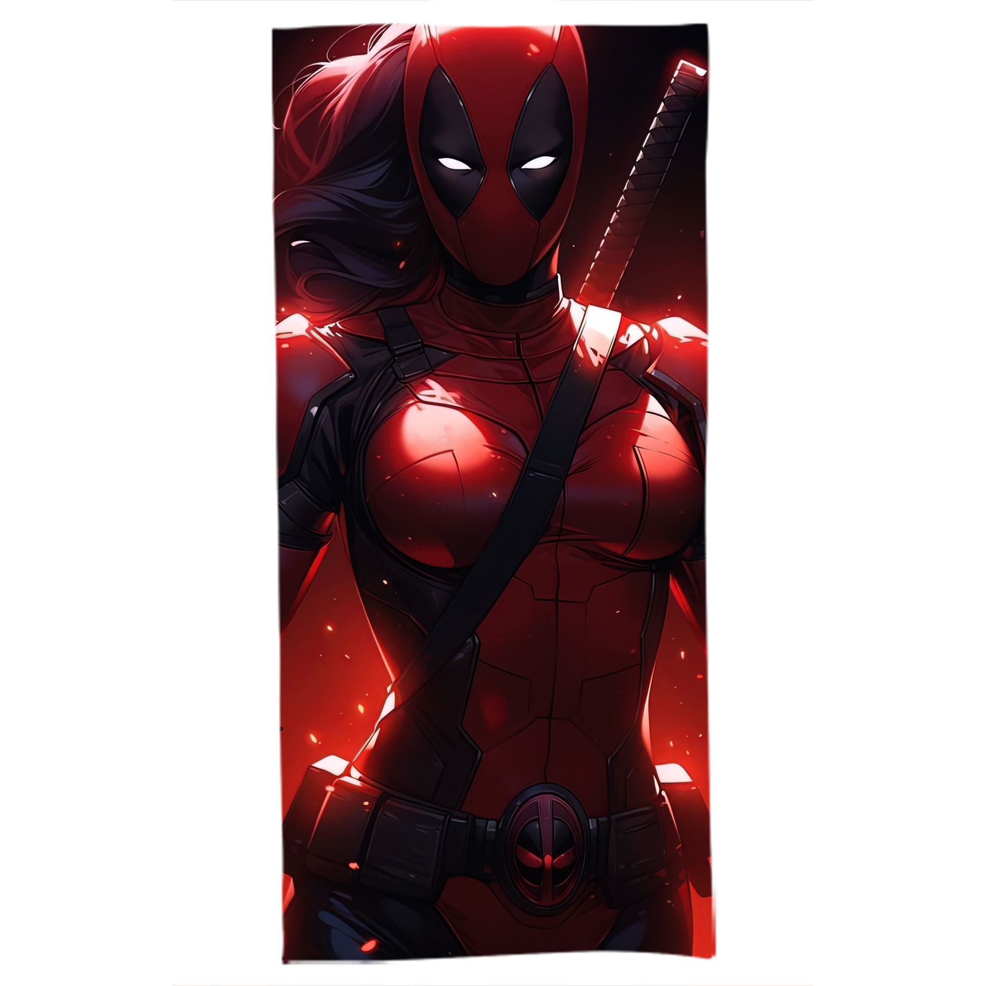 （画像用） Deadpool デッドプール 大判バスタオル 70×140cm 吸水速乾 柔らかい肌触り