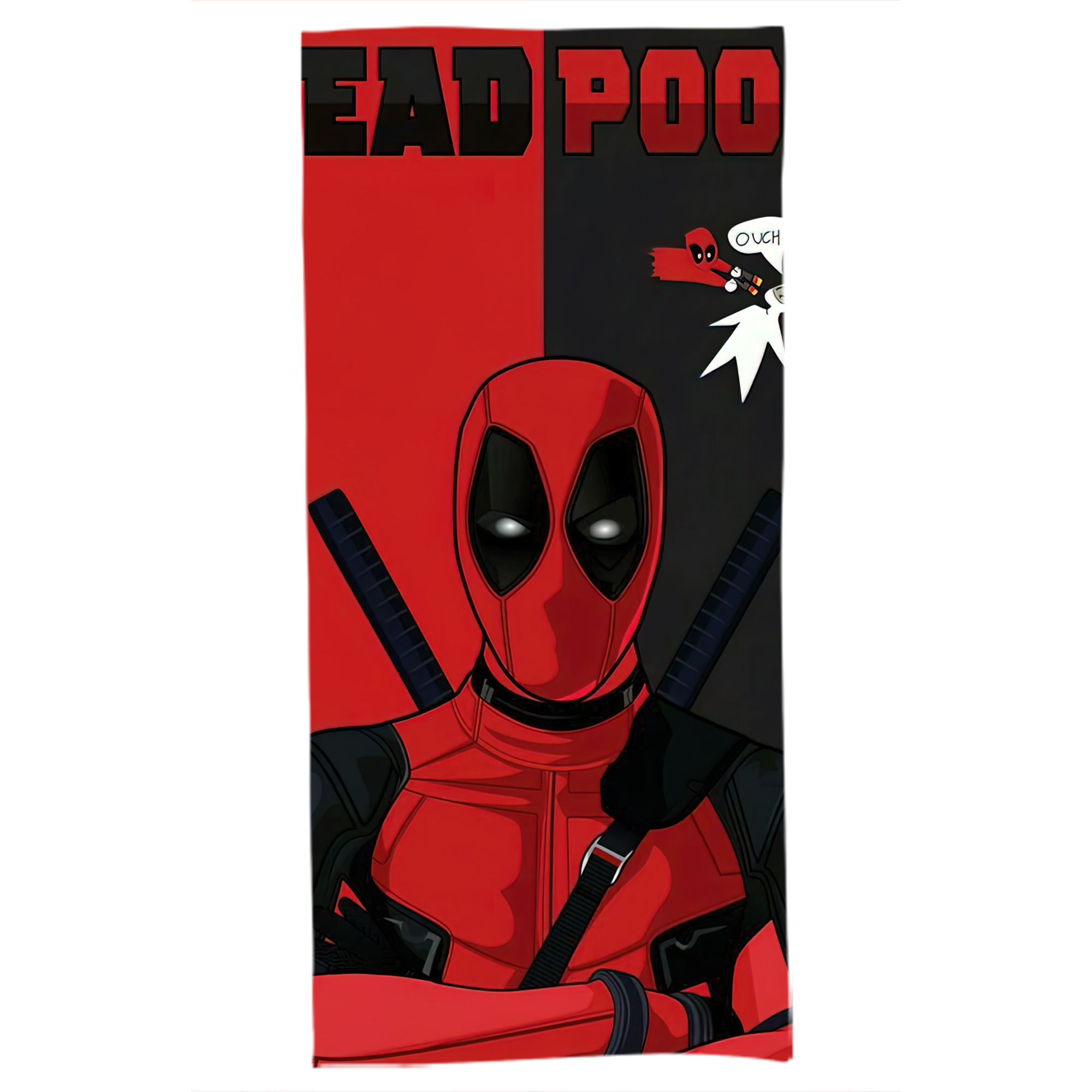 （画像用） Deadpool デッドプール 大判バスタオル 70×140cm 吸水速乾 柔らかい肌触り