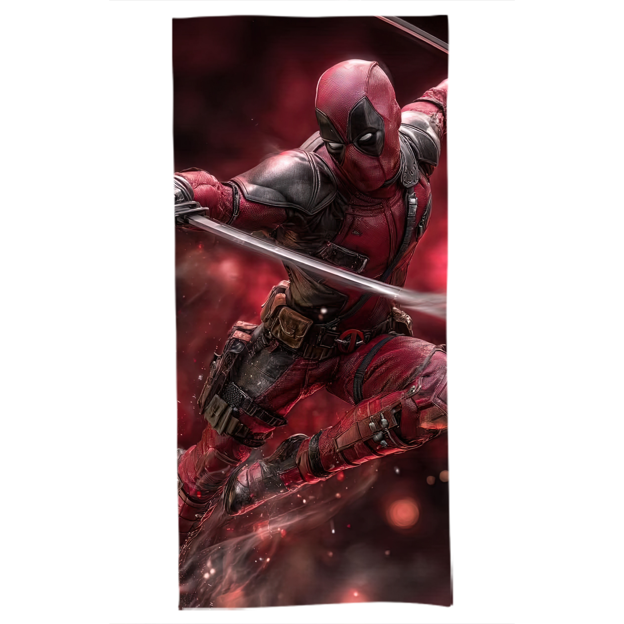 （画像用） Deadpool デッドプール 大判バスタオル 70×140cm 吸水速乾 柔らかい肌触り