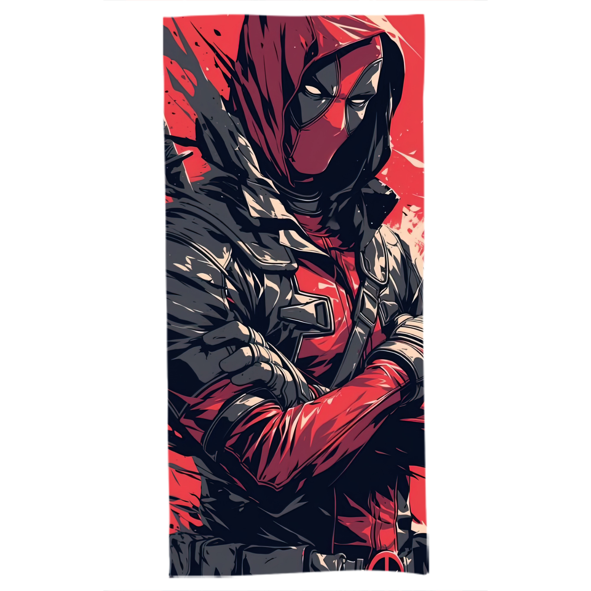 （画像用） Deadpool デッドプール 大判バスタオル 70×140cm 吸水速乾 柔らかい肌触り