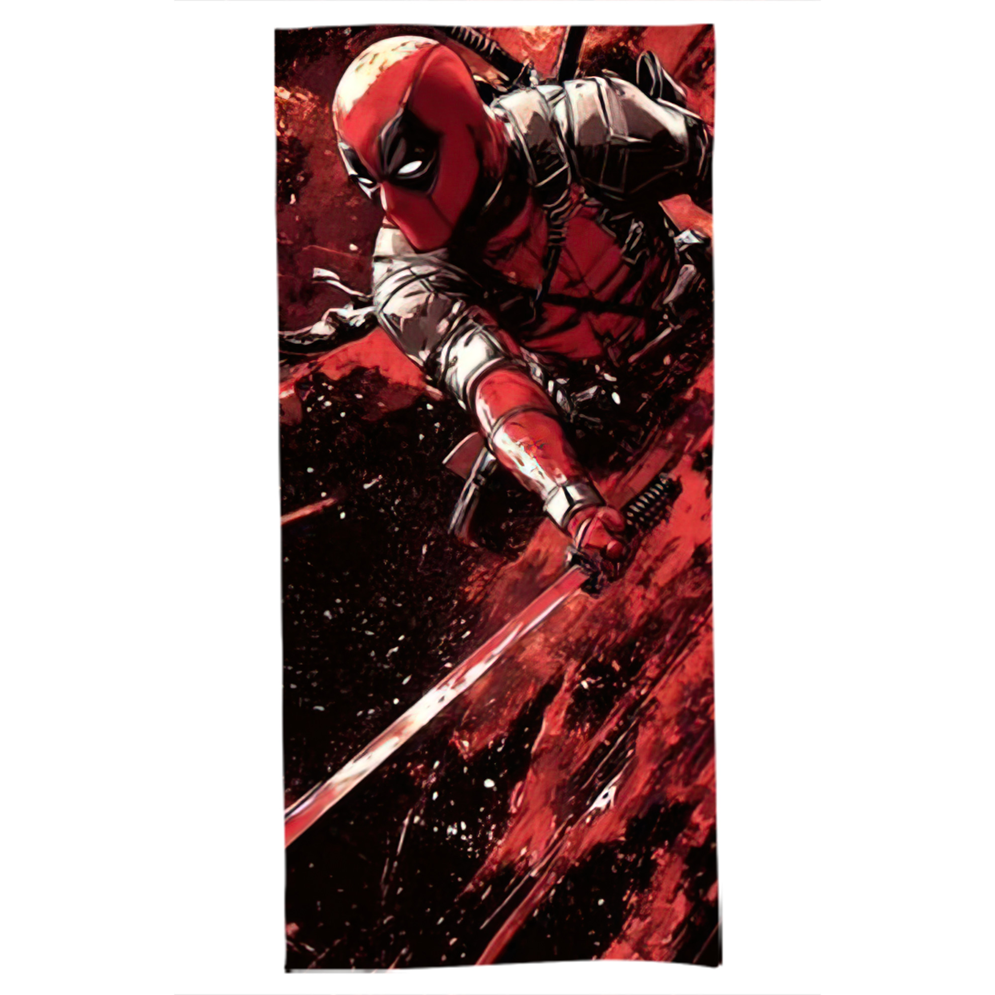 （画像用） Deadpool デッドプール 大判バスタオル 70×140cm 吸水速乾 柔らかい肌触り