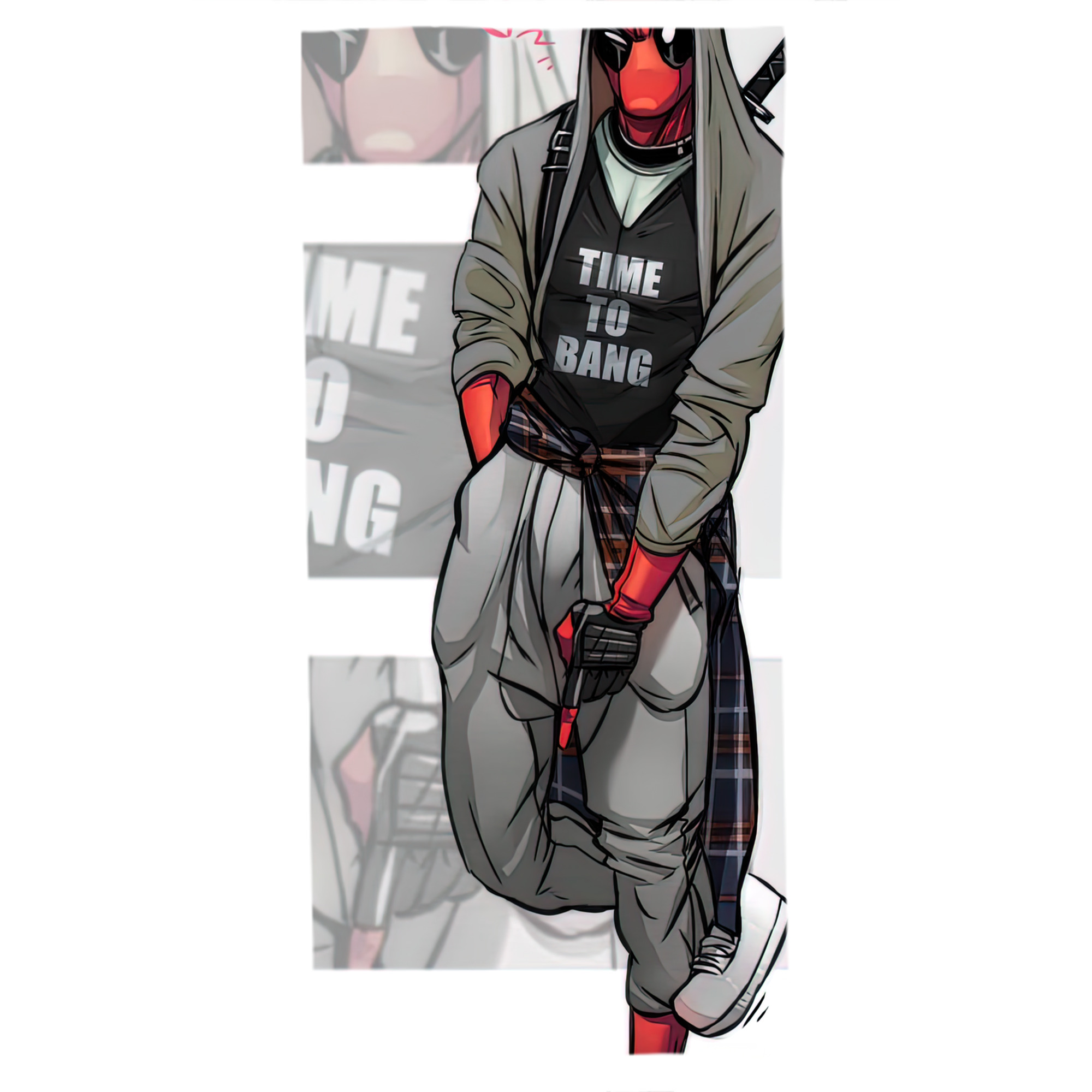 （画像用） Deadpool デッドプール 大判バスタオル 70×140cm 吸水速乾 柔らかい肌触り