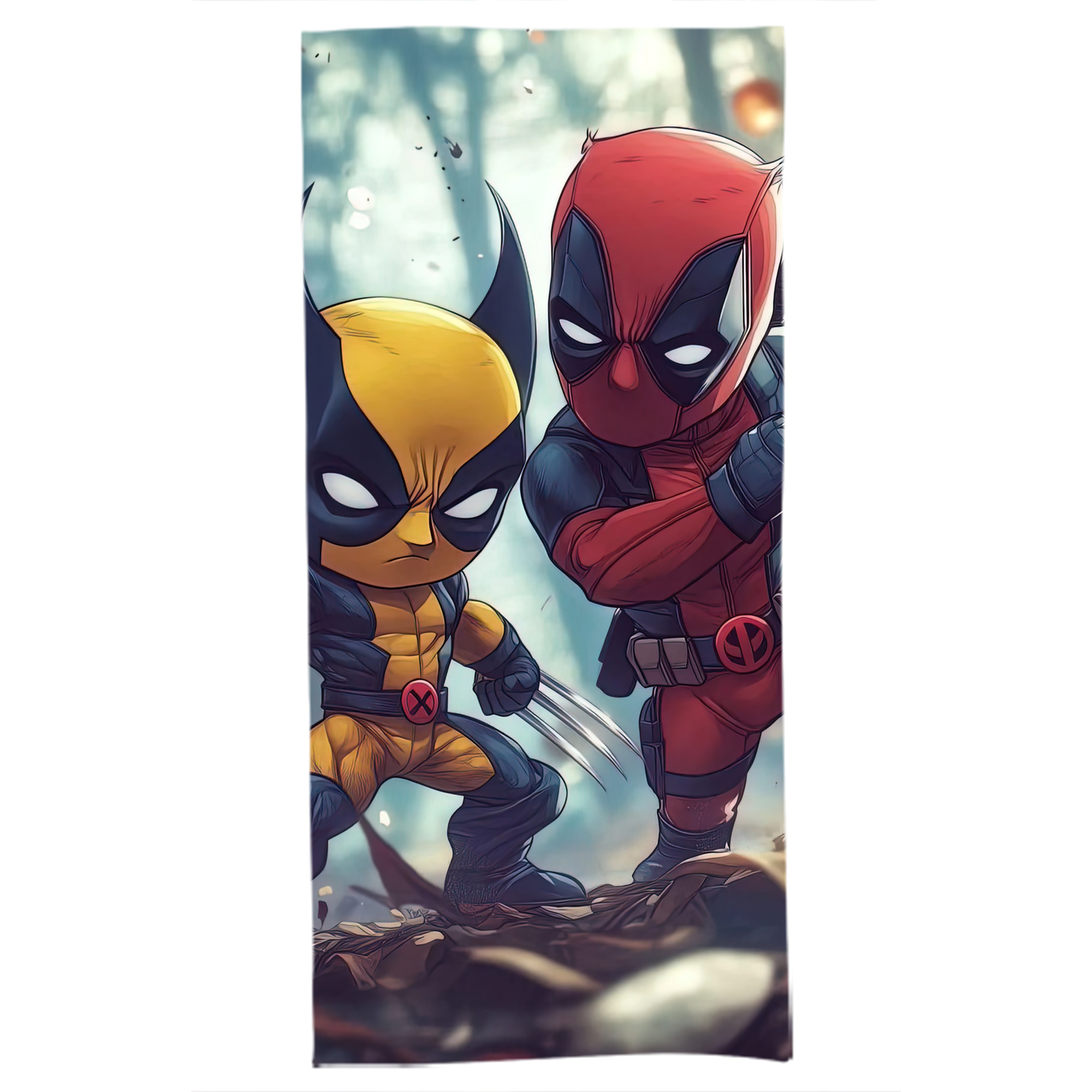 （画像用） Deadpool デッドプール 大判バスタオル 70×140cm 吸水速乾 柔らかい肌触り