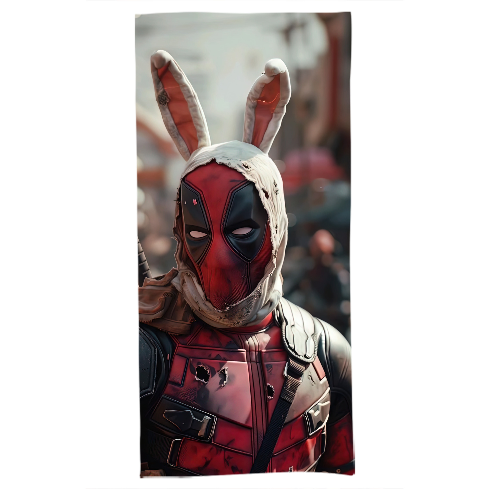 （画像用） Deadpool デッドプール 大判バスタオル 70×140cm 吸水速乾 柔らかい肌触り