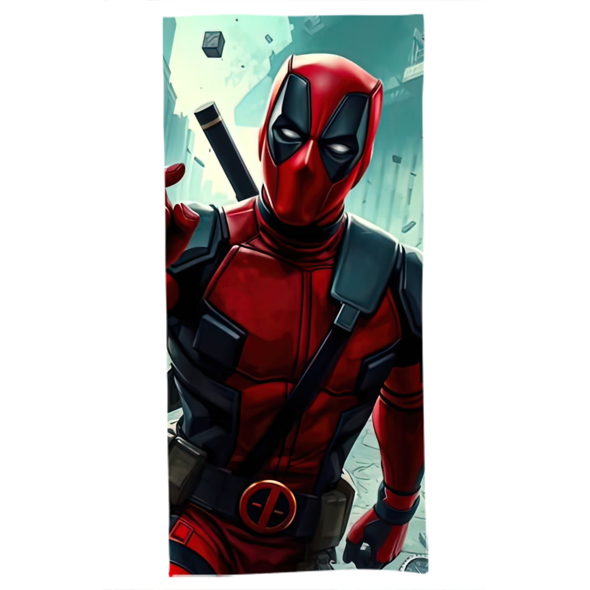 （画像用） Deadpool デッドプール 大判バスタオル 70×140cm 吸水速乾 柔らかい肌触り