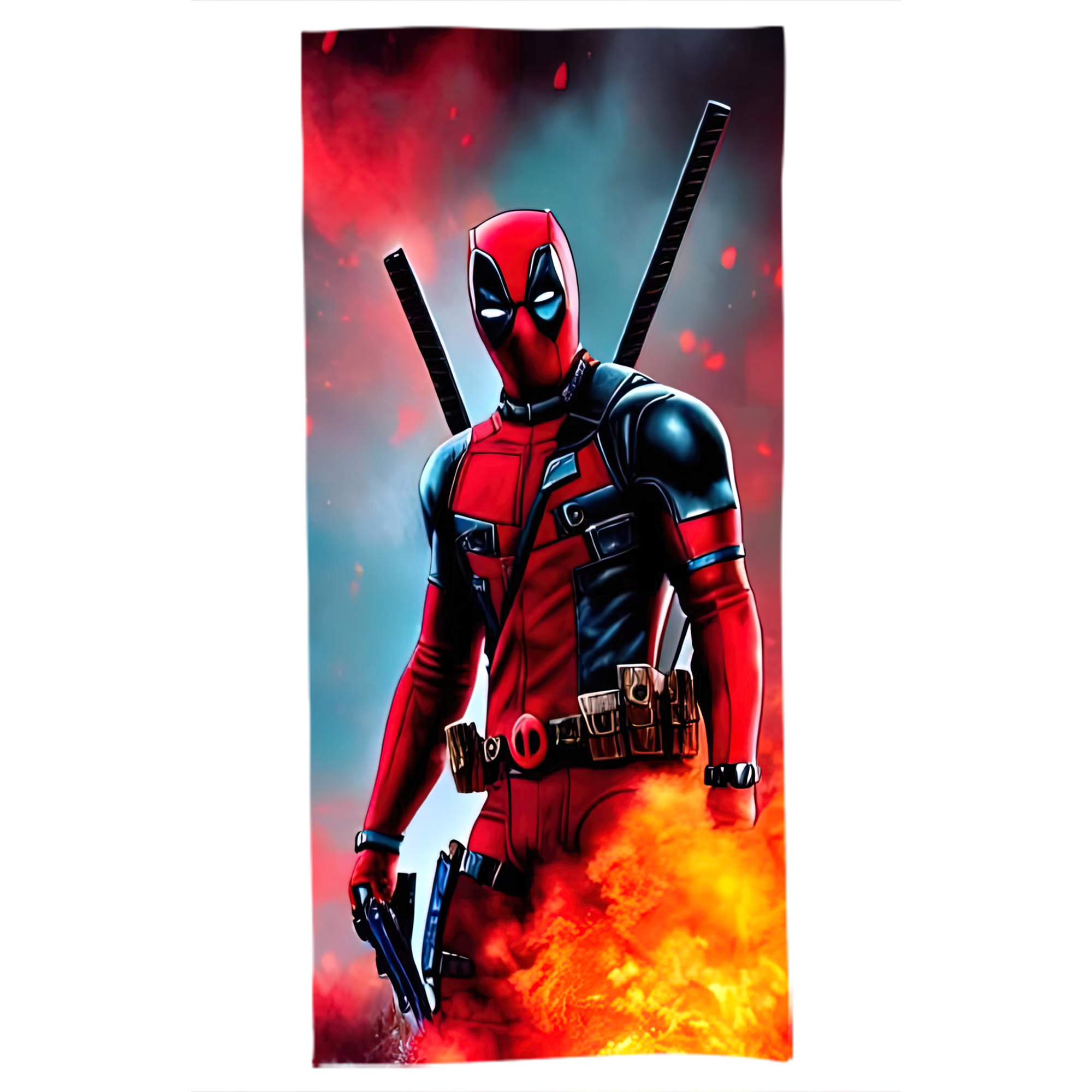 （画像用） Deadpool デッドプール 大判バスタオル 70×140cm 吸水速乾 柔らかい肌触り