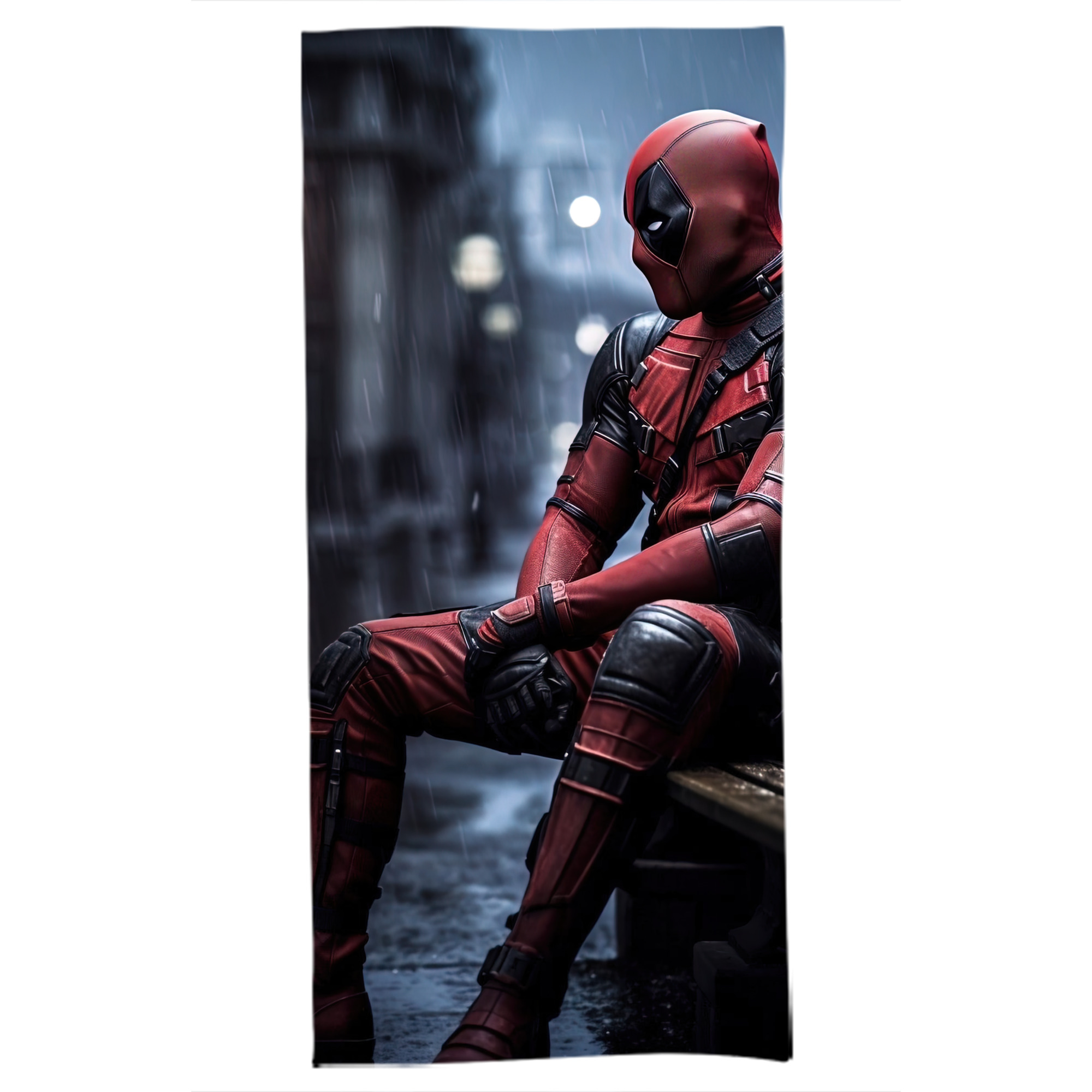 （画像用） Deadpool デッドプール 大判バスタオル 70×140cm 吸水速乾 柔らかい肌触り