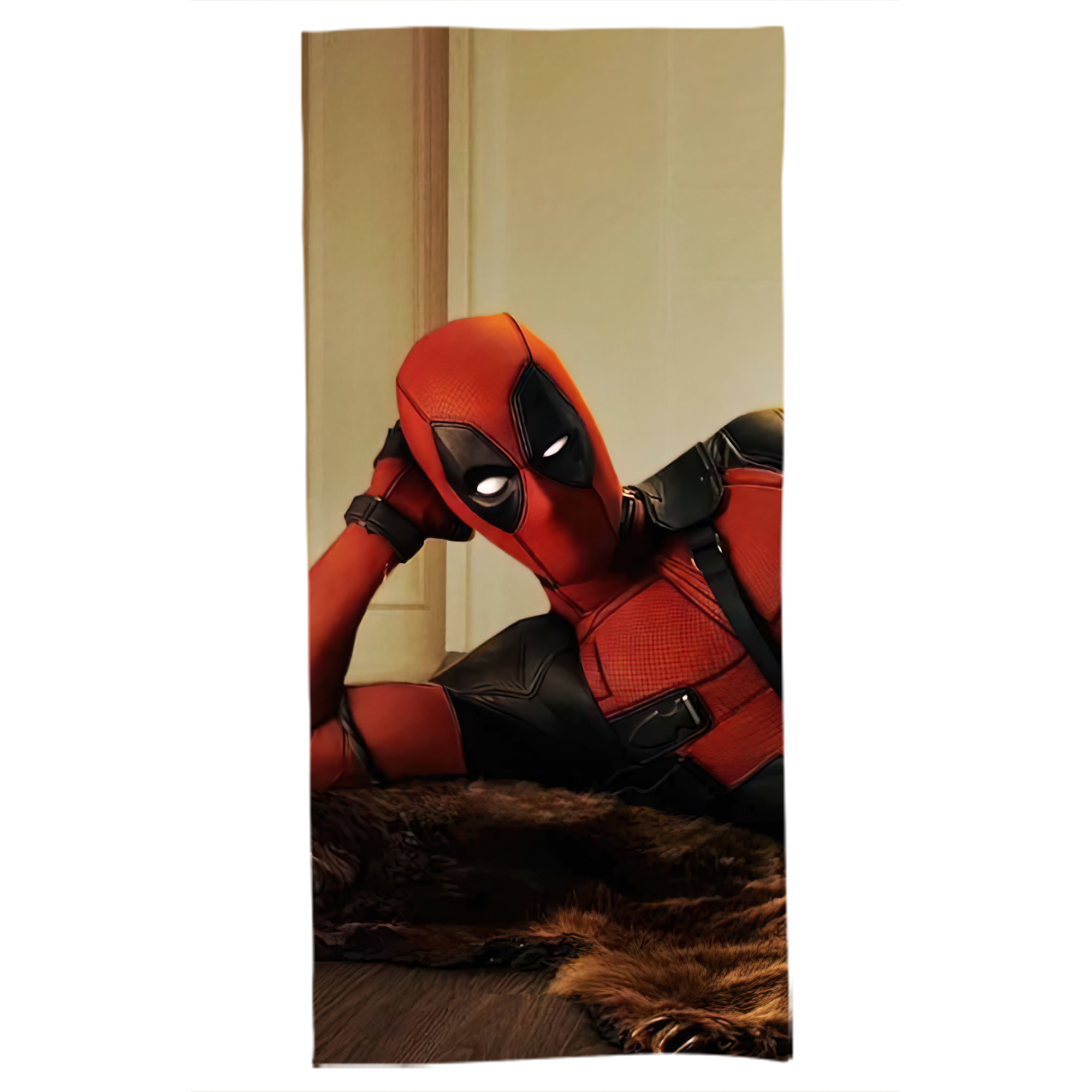 （画像用） Deadpool デッドプール 大判バスタオル 70×140cm 吸水速乾 柔らかい肌触り