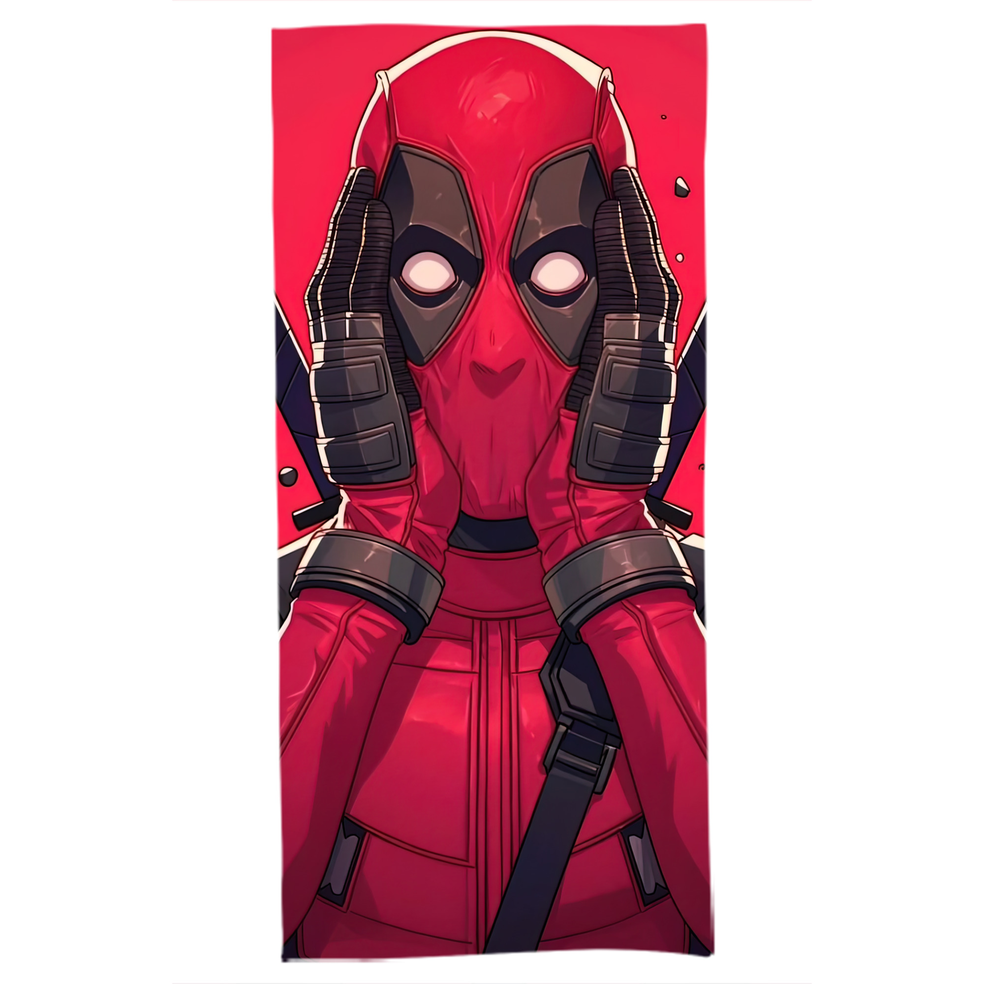 （画像用） Deadpool デッドプール 大判バスタオル 70×140cm 吸水速乾 柔らかい肌触り