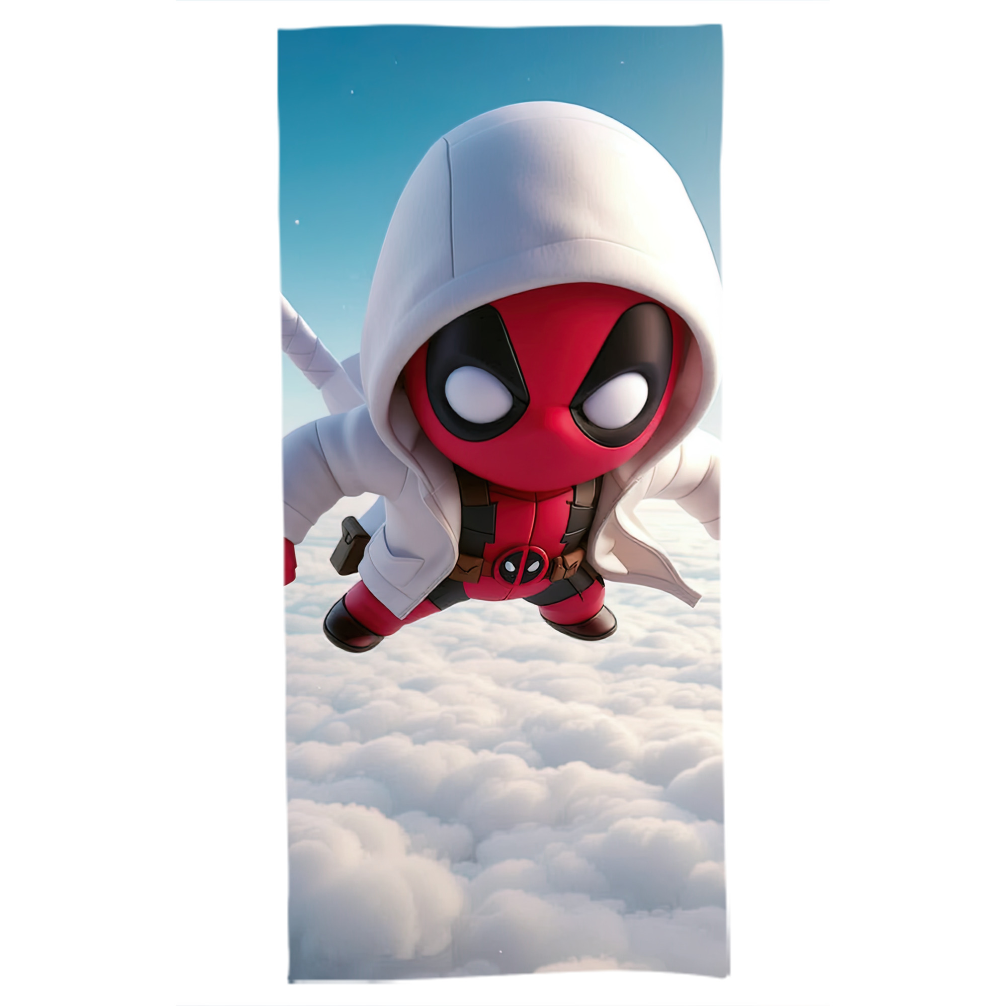 （画像用） Deadpool デッドプール 大判バスタオル 70×140cm 吸水速乾 柔らかい肌触り