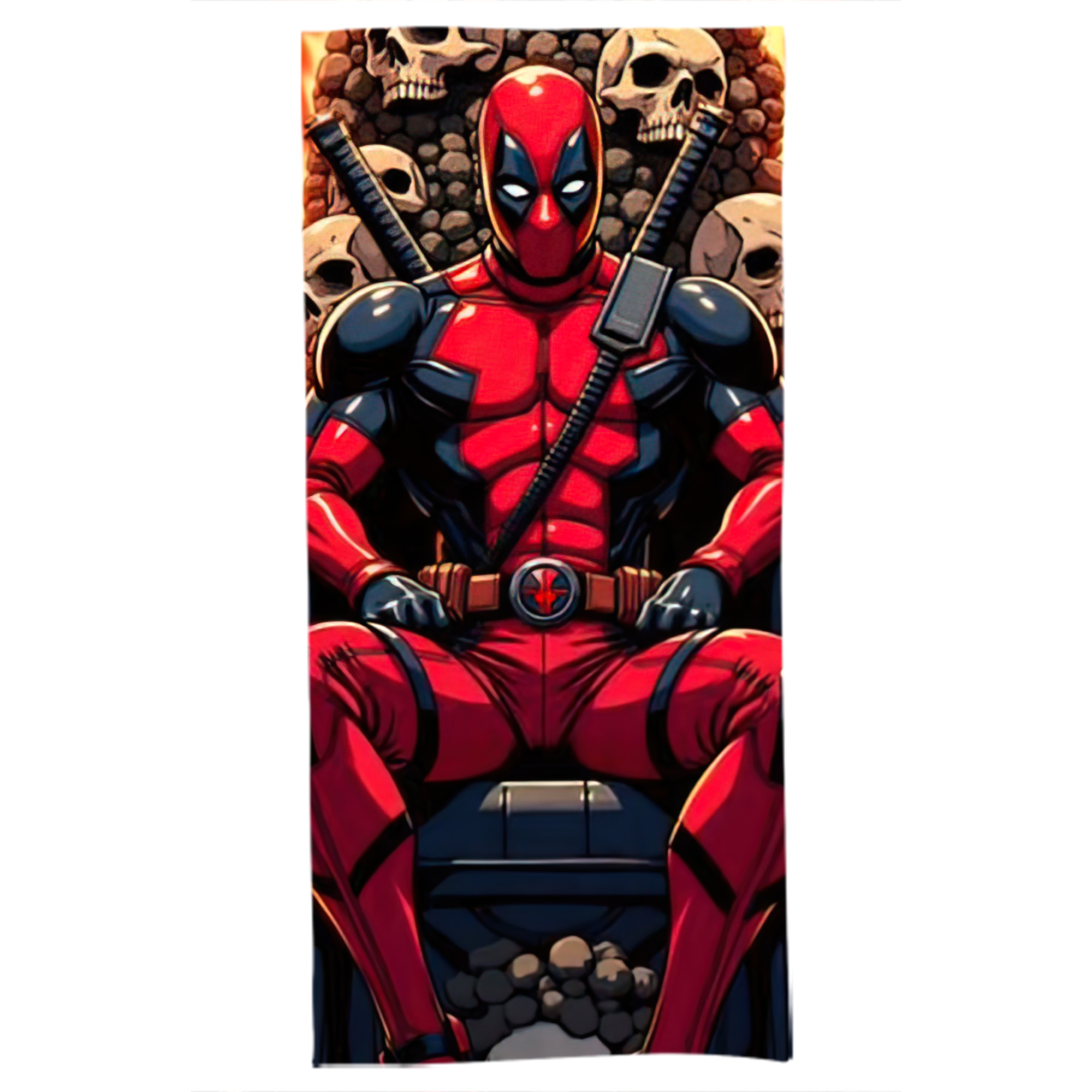 （画像用） Deadpool デッドプール 大判バスタオル 70×140cm 吸水速乾 柔らかい肌触り