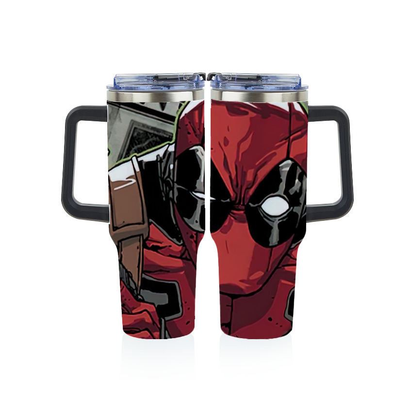 （画像用） Deadpool デッドプール 1200ｍLフルプリント車用タンブラー