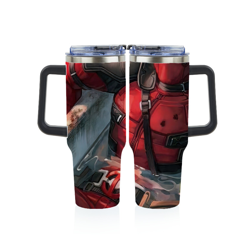 （画像用） Deadpool デッドプール 1200ｍLフルプリント車用タンブラー