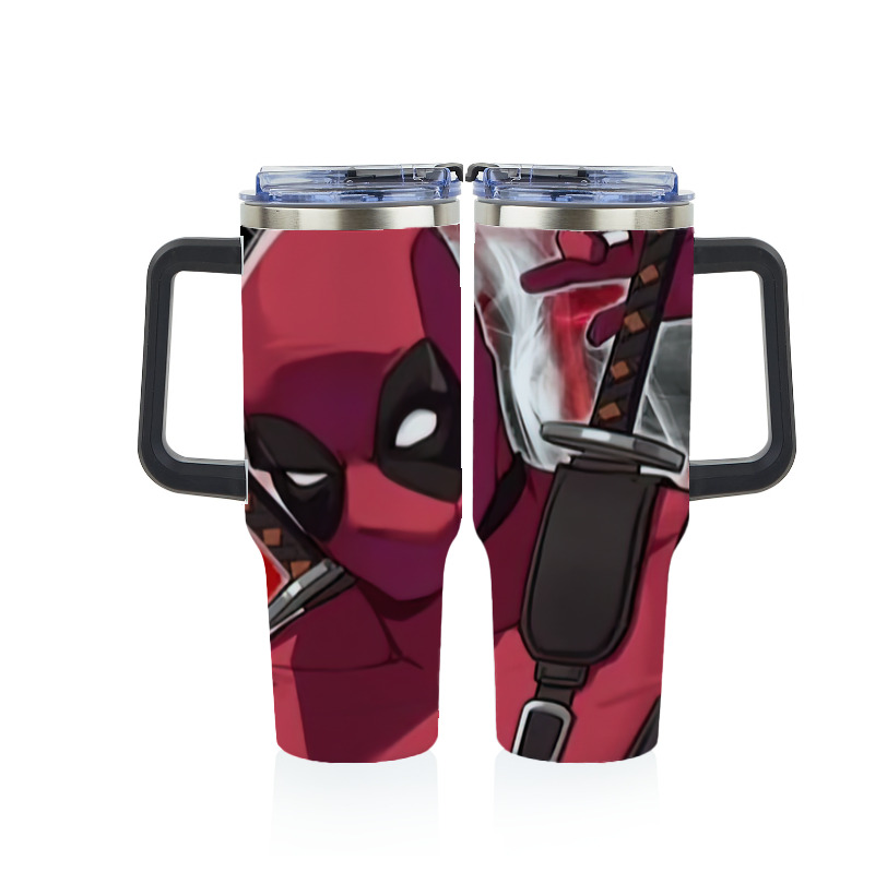 （画像用） Deadpool デッドプール 1200ｍLフルプリント車用タンブラー