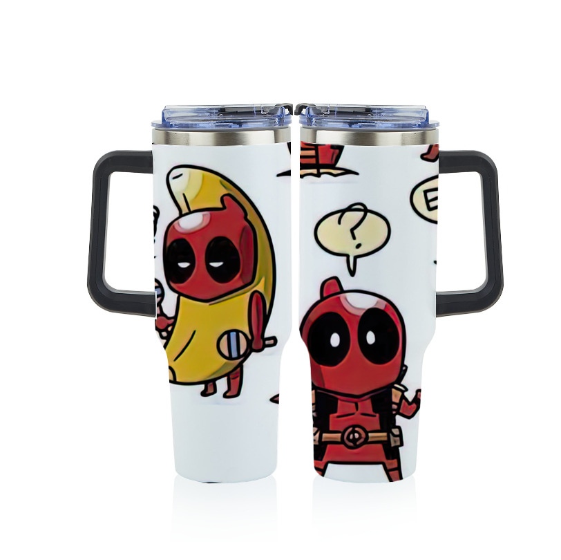 （画像用） Deadpool デッドプール 1200ｍLフルプリント車用タンブラー