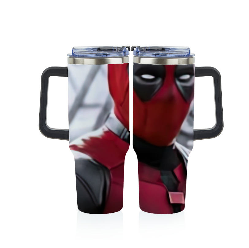 （画像用） Deadpool デッドプール 1200ｍLフルプリント車用タンブラー