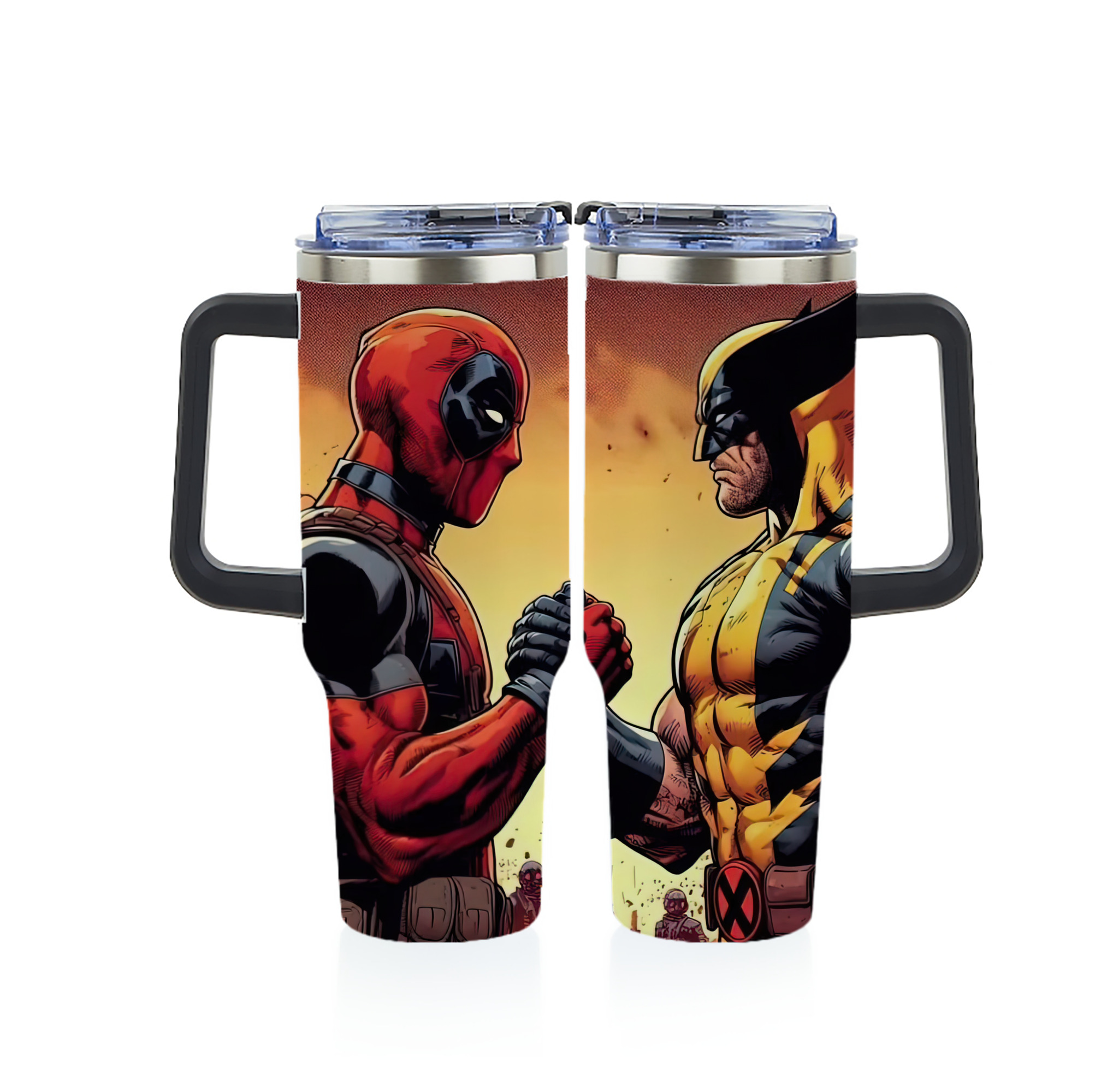 （画像用） Deadpool デッドプール 1200ｍLフルプリント車用タンブラー