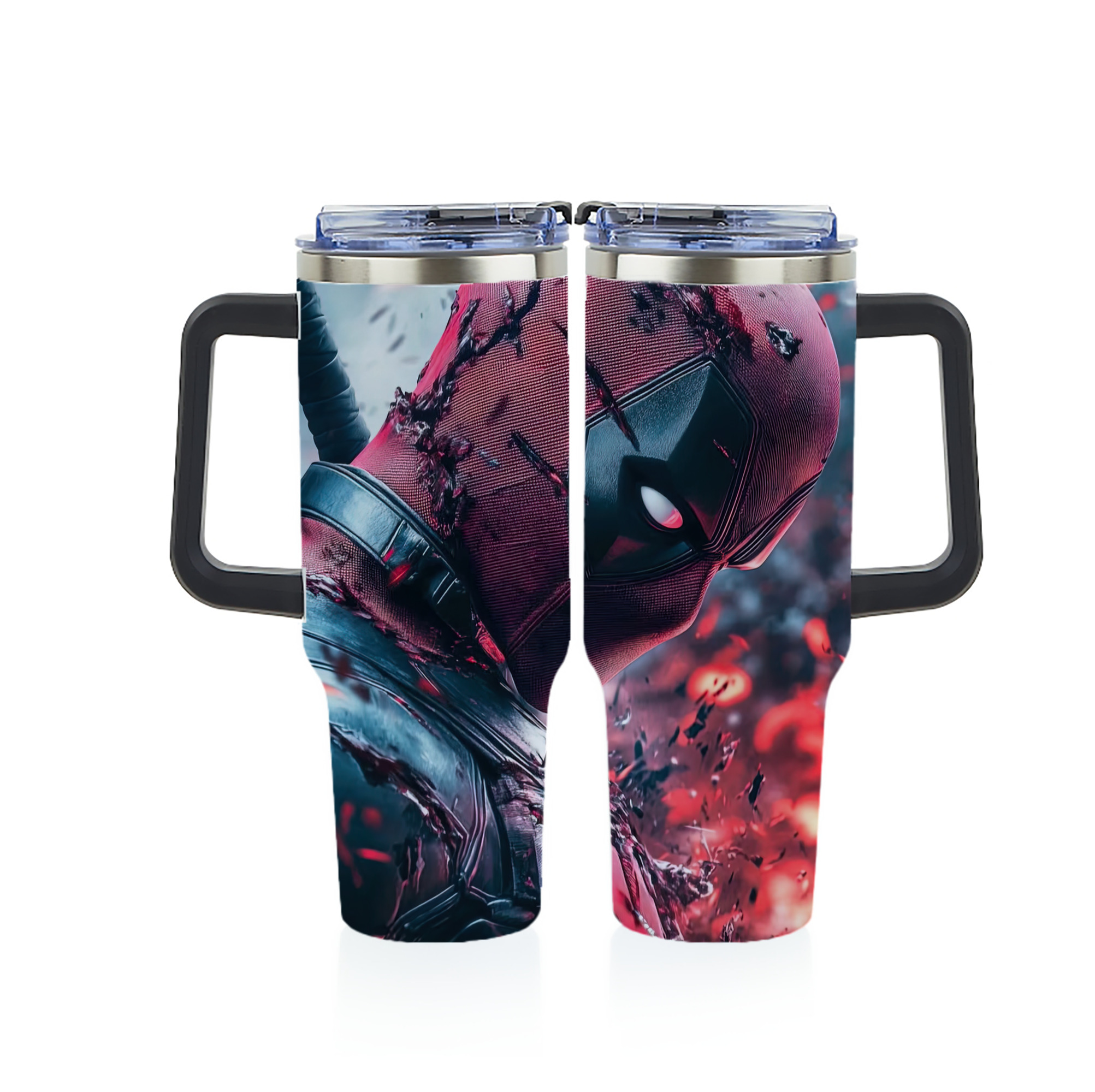 （画像用） Deadpool デッドプール 1200ｍLフルプリント車用タンブラー