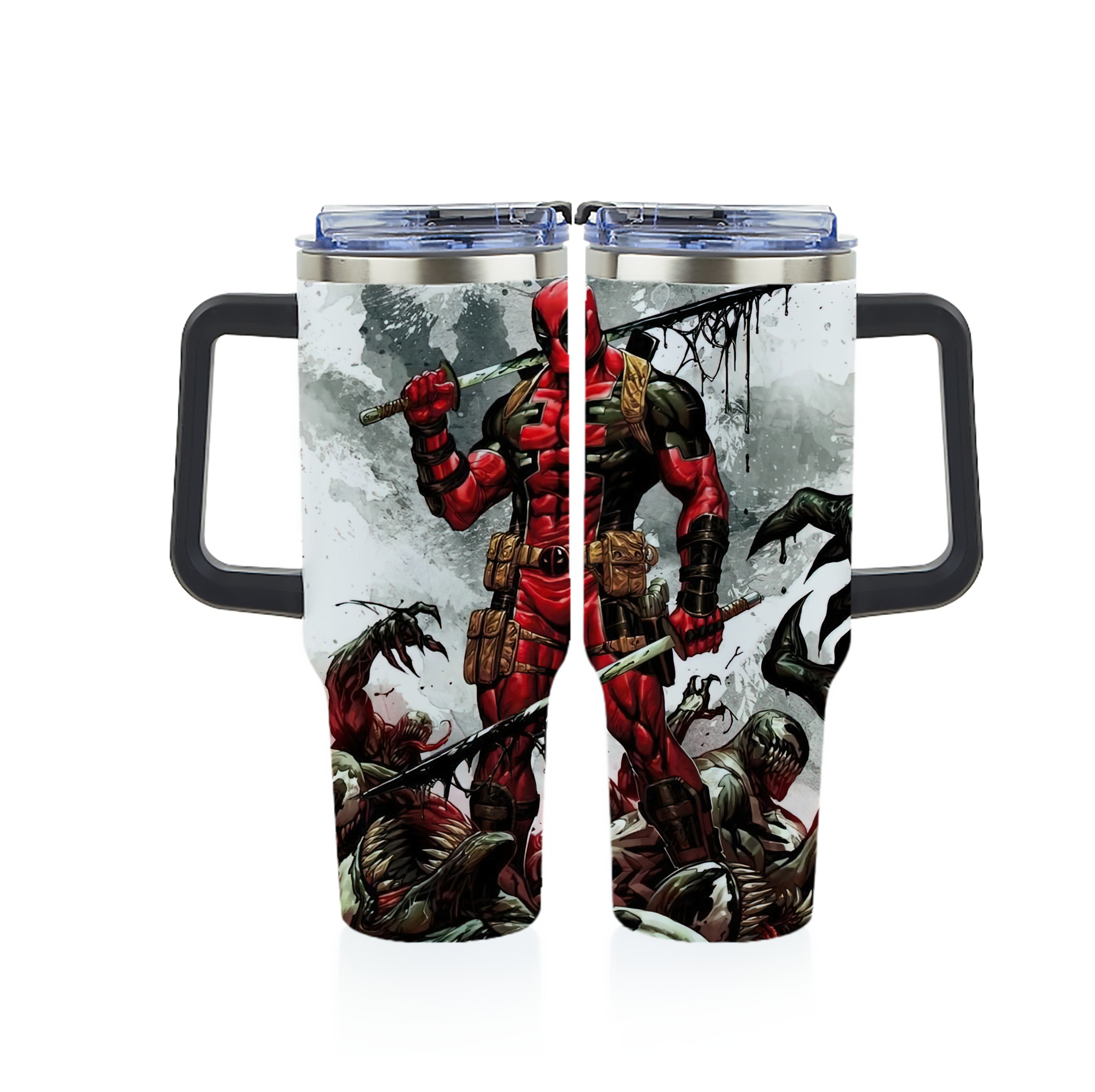 （画像用） Deadpool デッドプール 1200ｍLフルプリント車用タンブラー