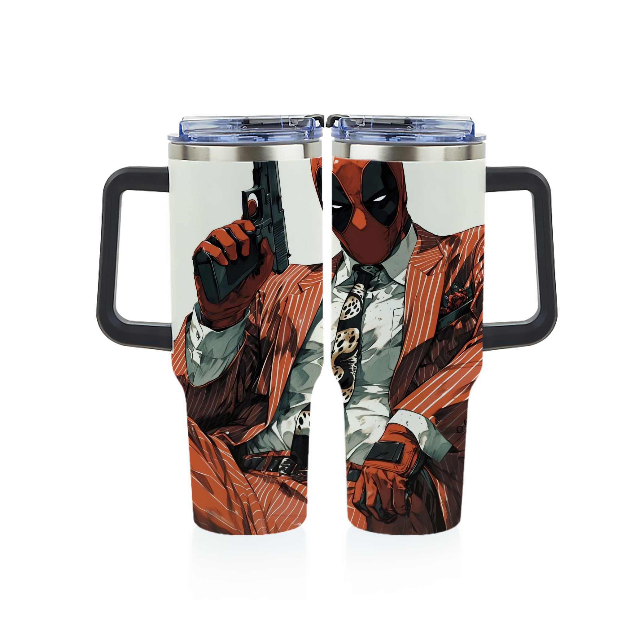（画像用） Deadpool デッドプール 1200ｍLフルプリント車用タンブラー