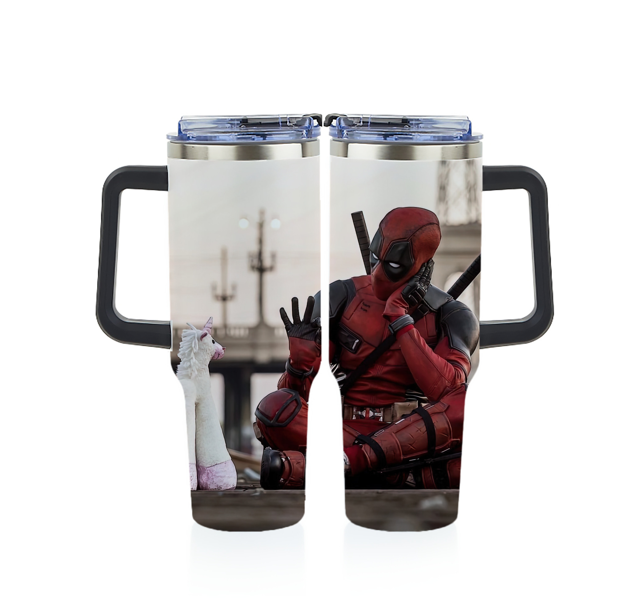 （画像用） Deadpool デッドプール 1200ｍLフルプリント車用タンブラー
