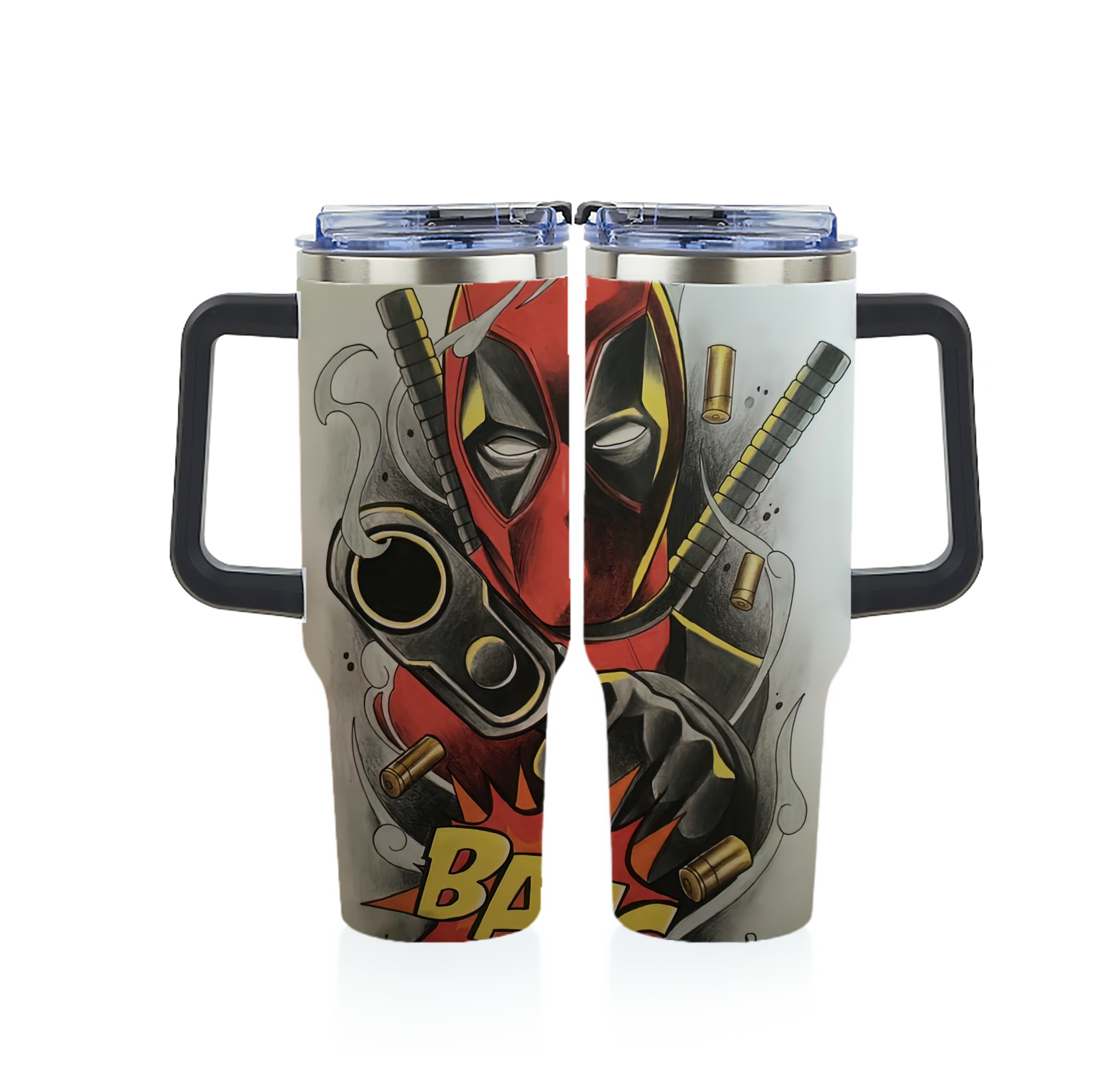 （画像用） Deadpool デッドプール 1200ｍLフルプリント車用タンブラー