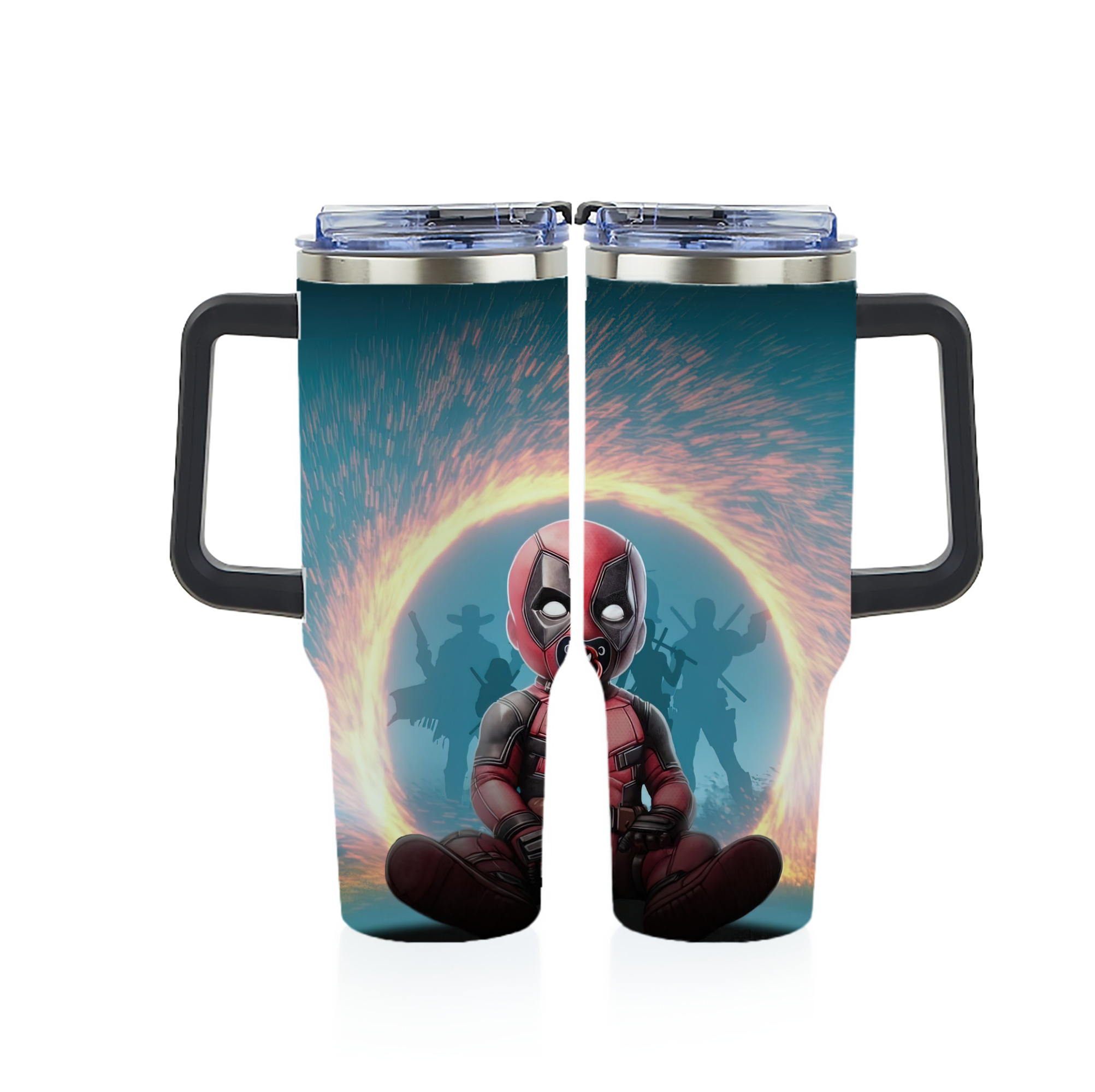 （画像用） Deadpool デッドプール 1200ｍLフルプリント車用タンブラー