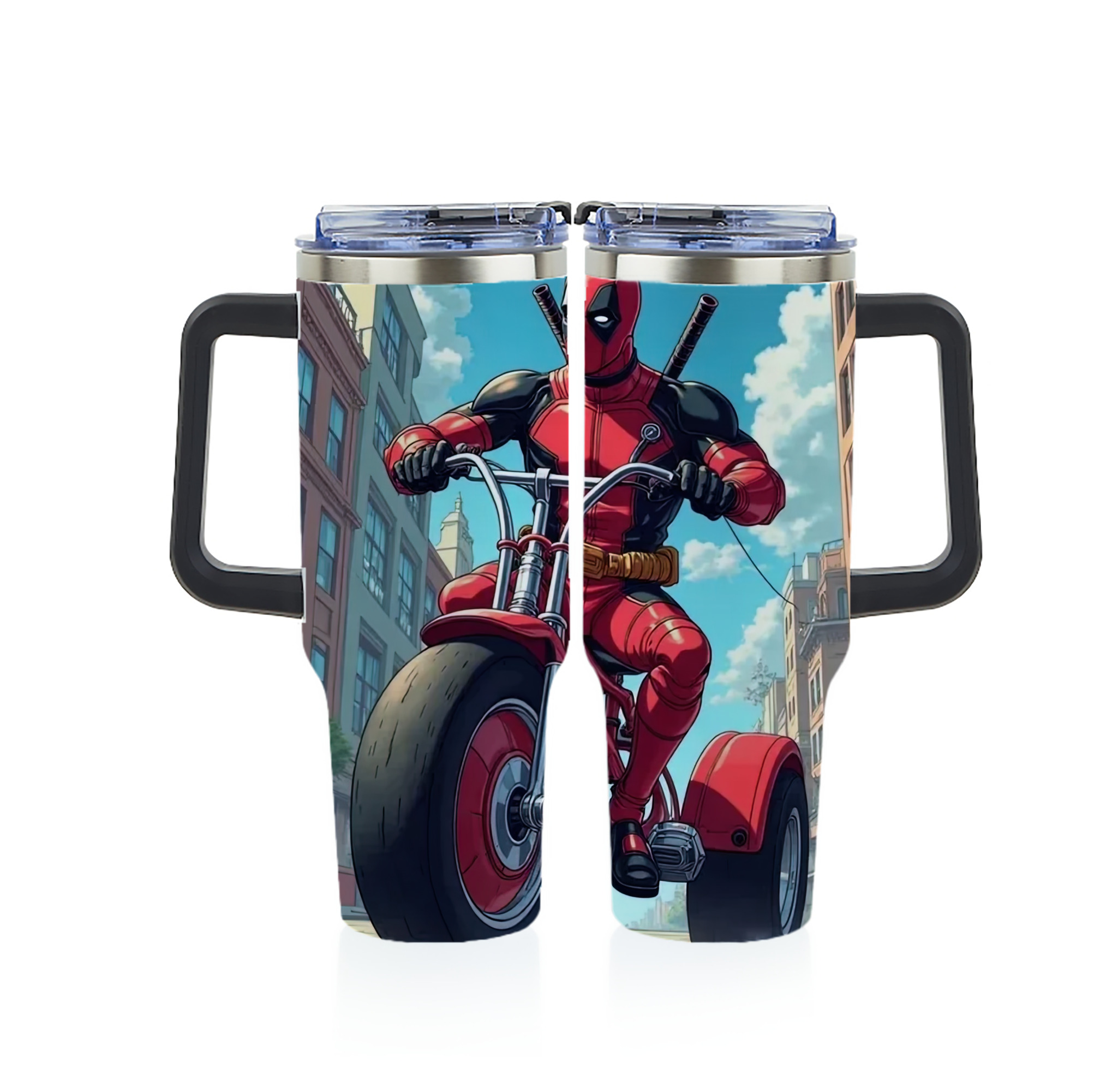 （画像用） Deadpool デッドプール 1200ｍLフルプリント車用タンブラー