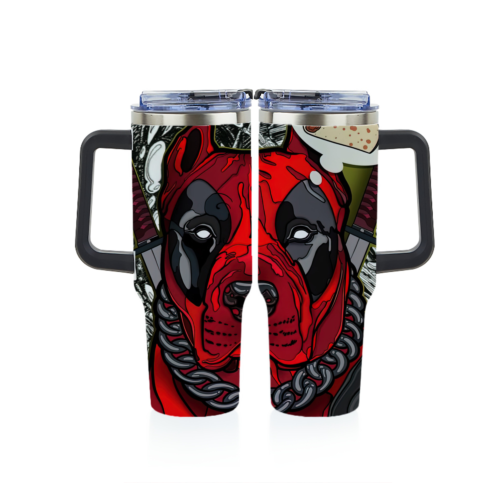 （画像用） Deadpool デッドプール 1200ｍLフルプリント車用タンブラー